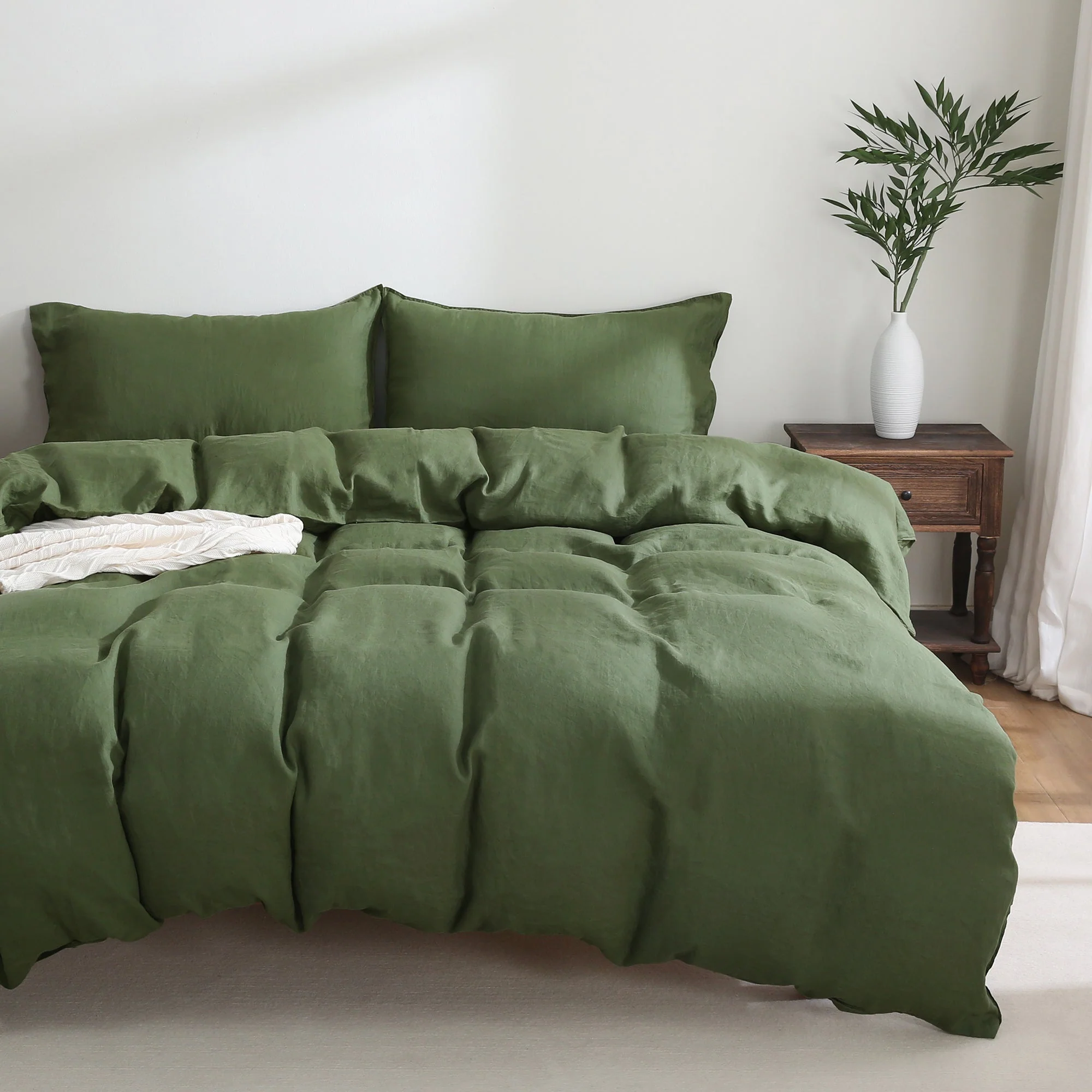100% Linen Bedding Set (1 Duvet Cover 2 Pillowcases) - Image 15