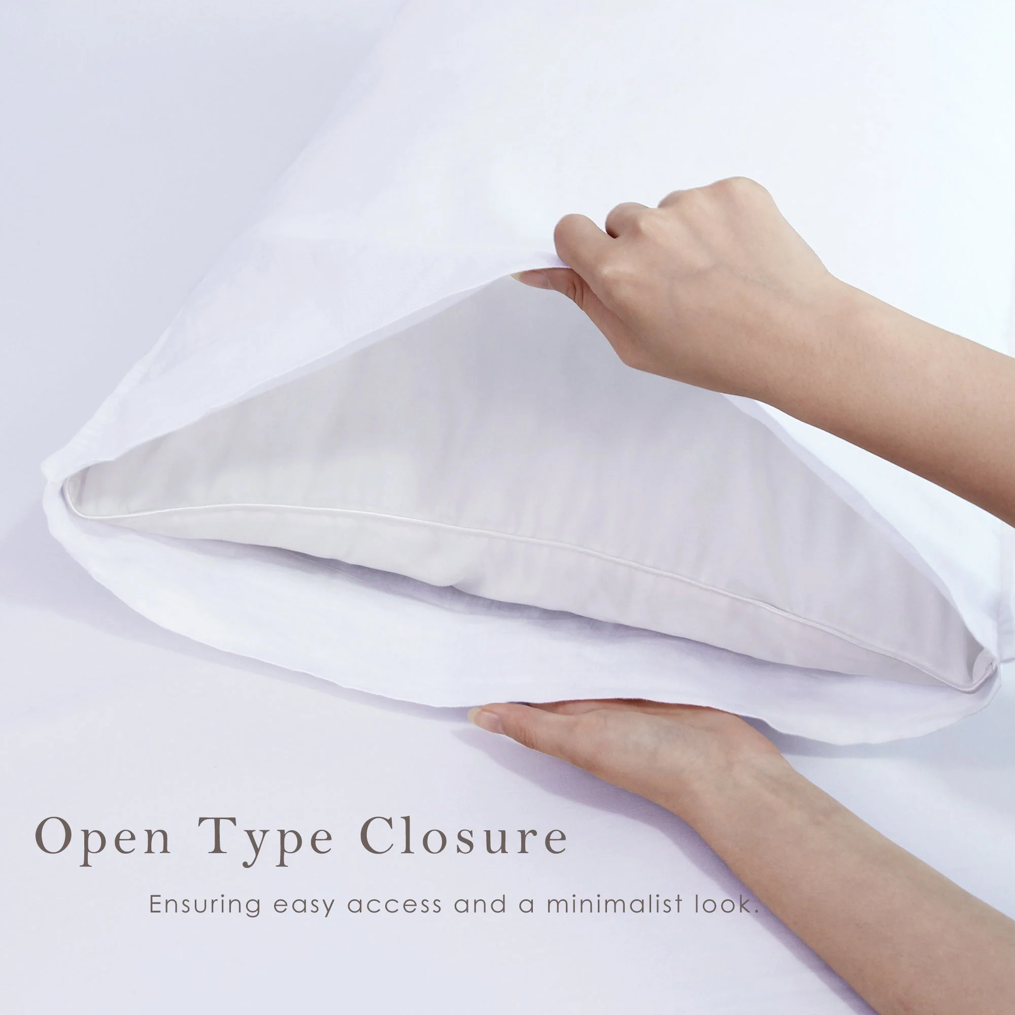 100% Pure French Linen Pillowcases (Set of 2) - White - Image 4