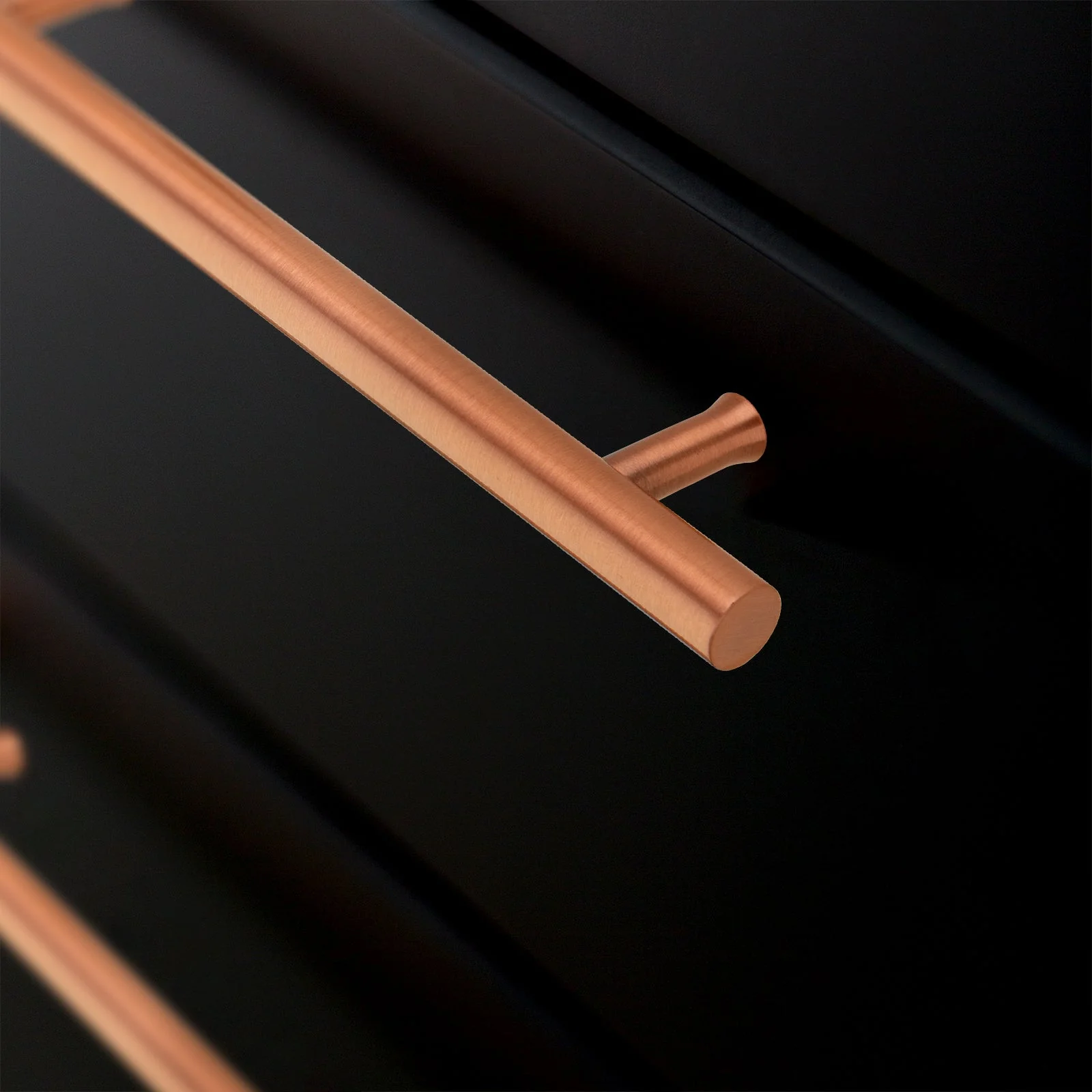 Akicon Copper Kitchen Cabinet Handles 100% Solid Brass Drawer Pulls - Image 2