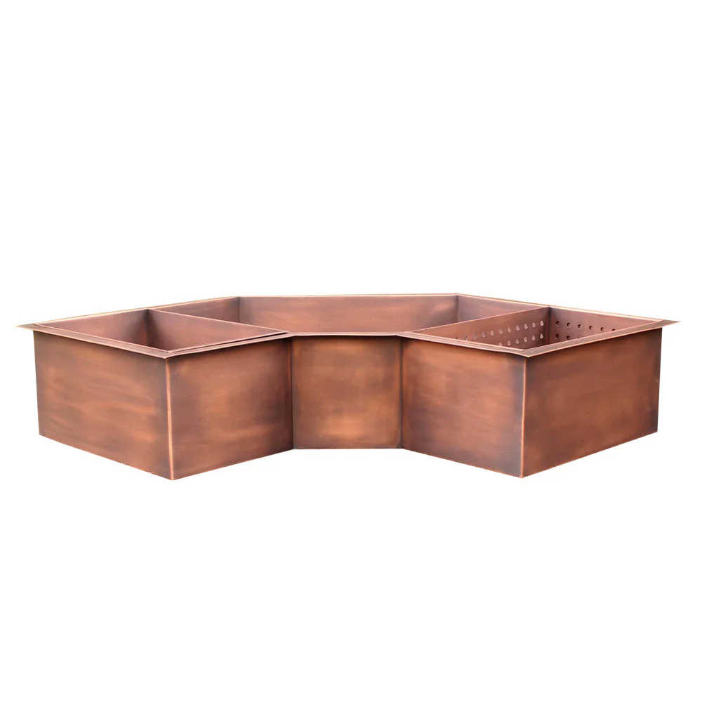 Akicon Custom Copper Corner Kitchen Sink - AKS701-C - Image 5