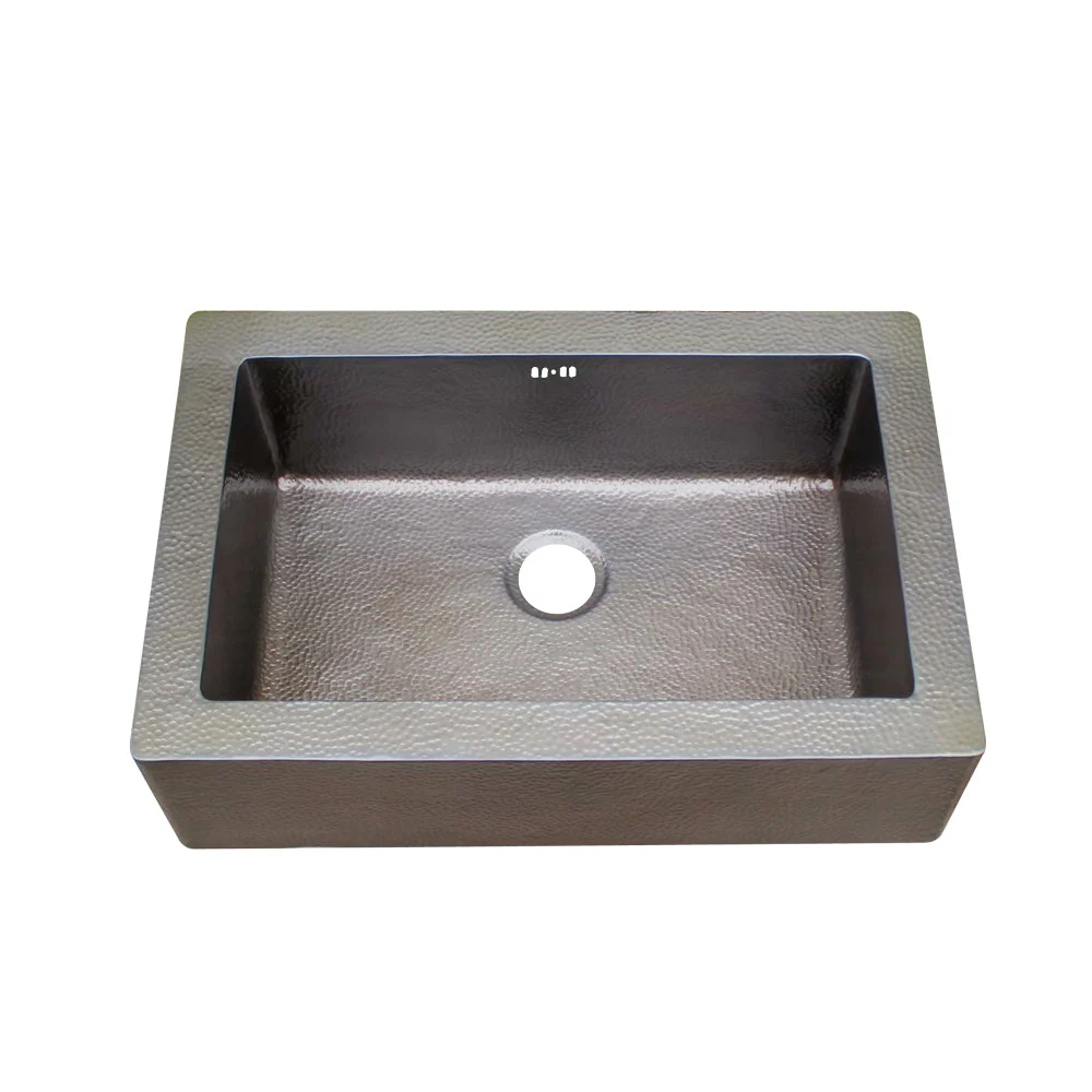 Akicon Single Bowl Farmhouse Apron Copper Kitchen Sink - AKS501-C - Image 10