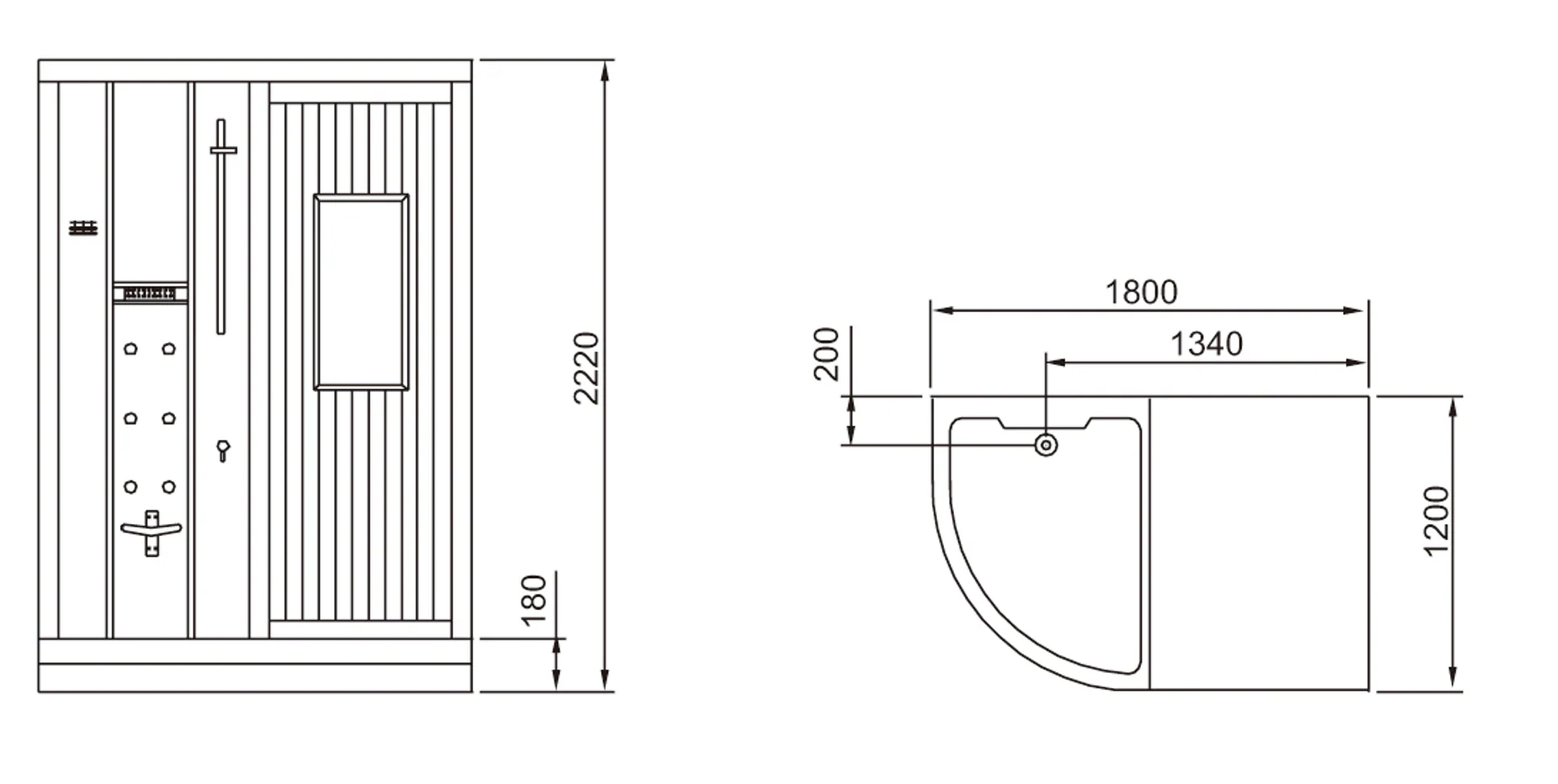 AquaSteam Sauna HS202F8 - Image 9