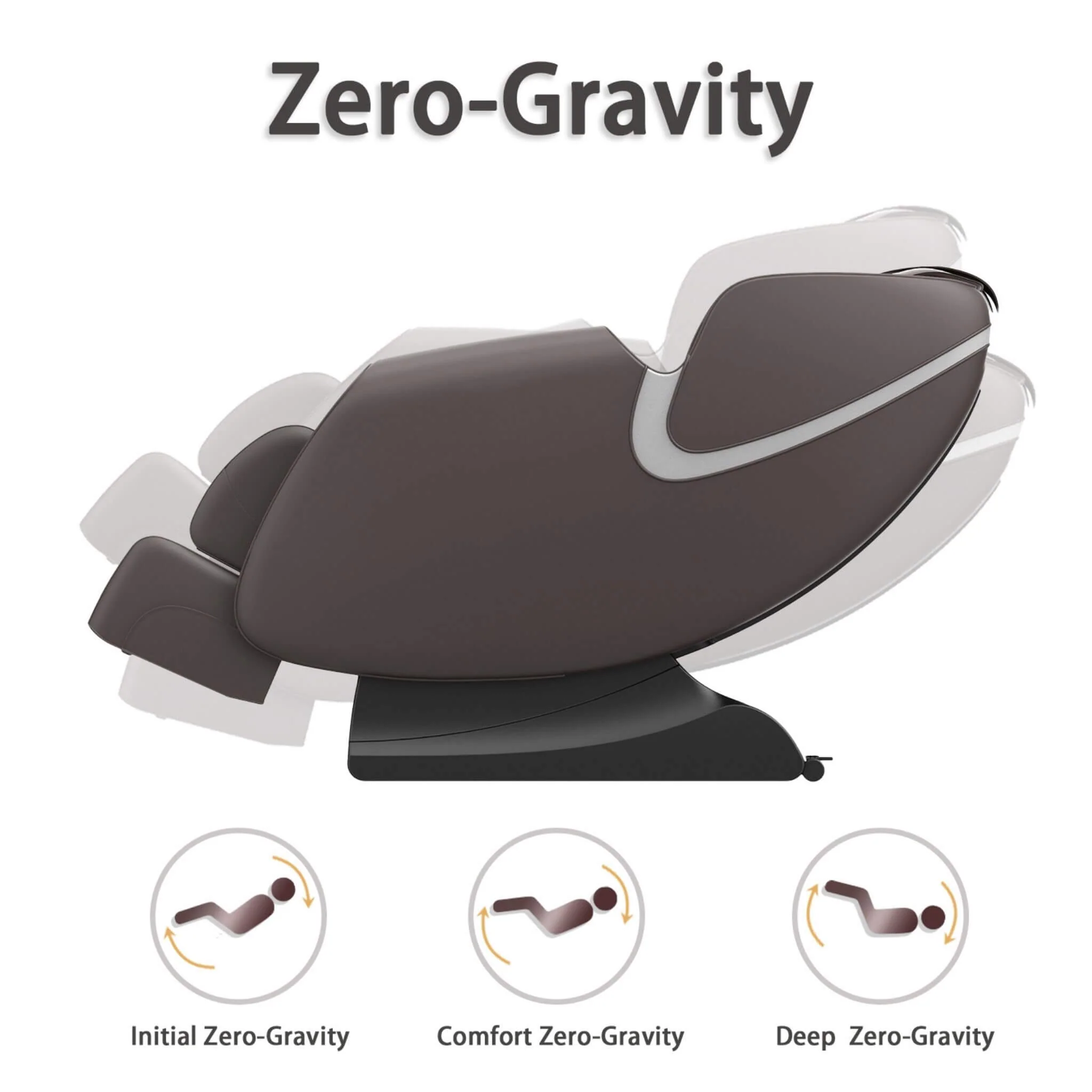 Bosscare Full-Body Zero-Gravity Leather Massage Chair With Zero Gravity And Bluetooth [GR8012] (SAK12074) - Image 4