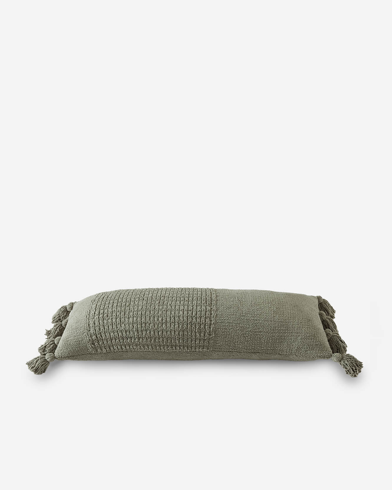 Braided Pom Pom Lumbar Pillow - Image 12