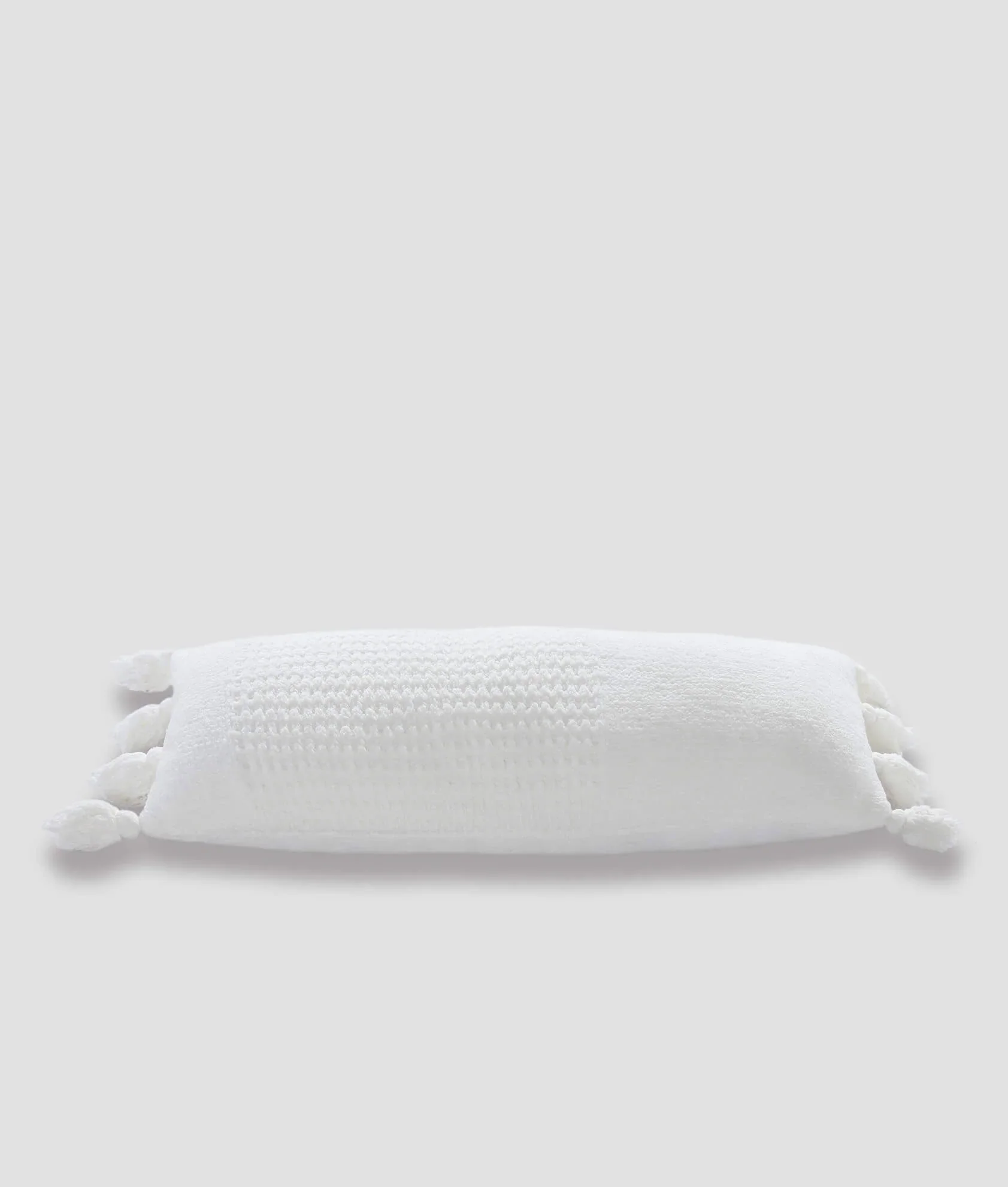 Braided Pom Pom Lumbar Pillow - Image 7