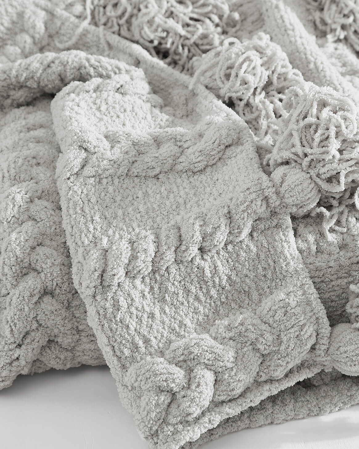 Braided Pom Pom Throw - Image 17