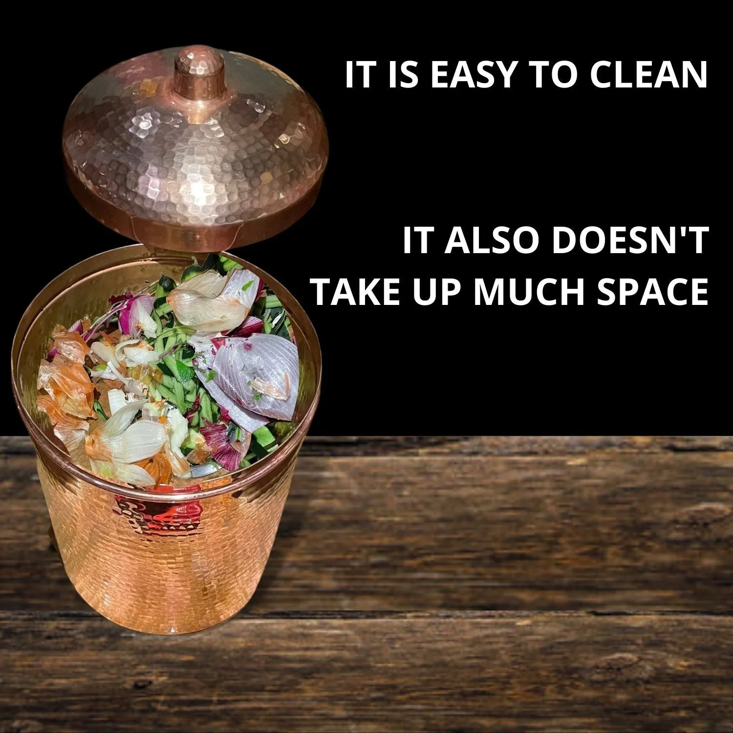 Copper Kitchen Compost Bin (Canisters) - Image 3