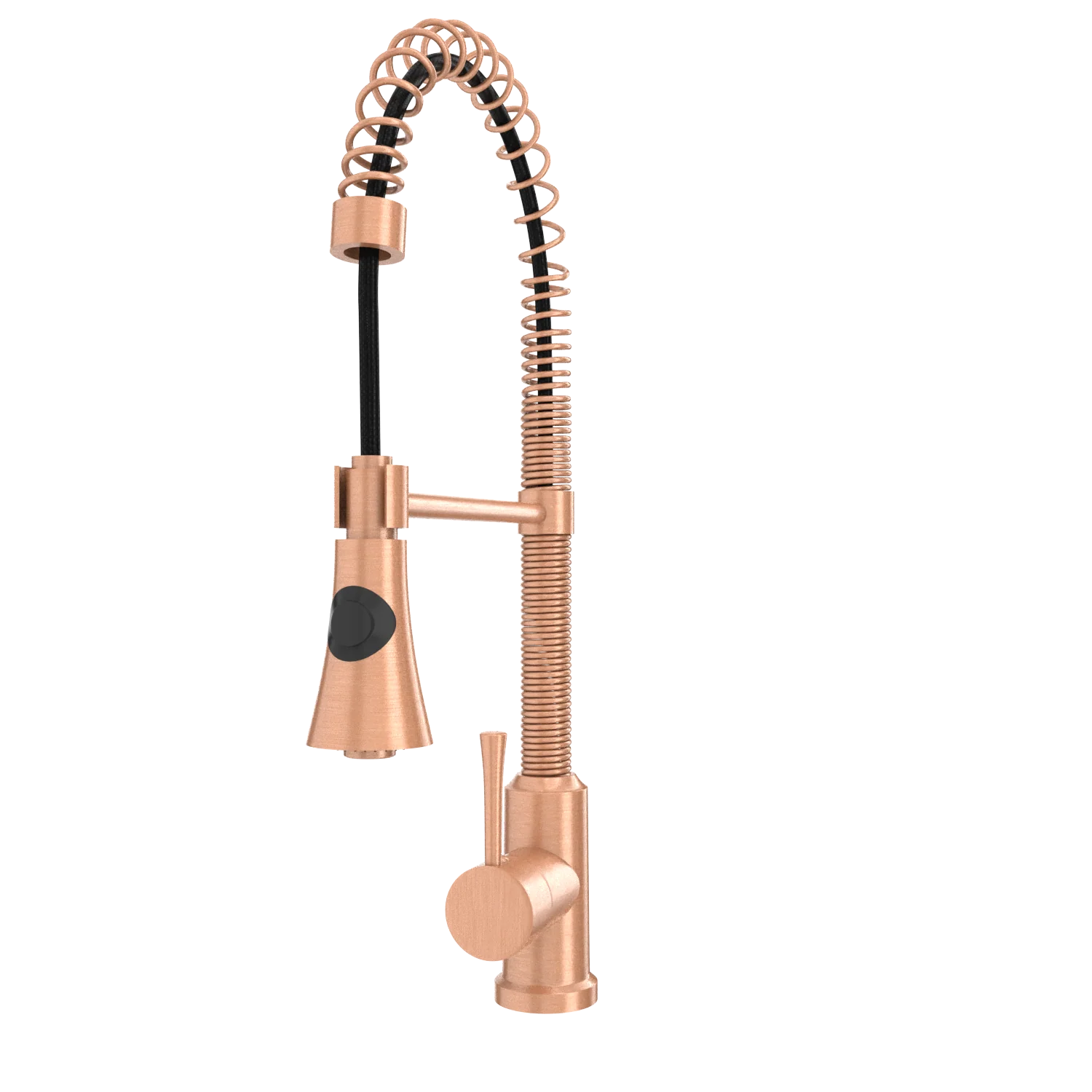 Copper Pre-Rinse Spring Kitchen Faucet, Single Level Solid Brass Kitchen Sink Faucets with Pull Down Sprayer - AK96565C - Image 20