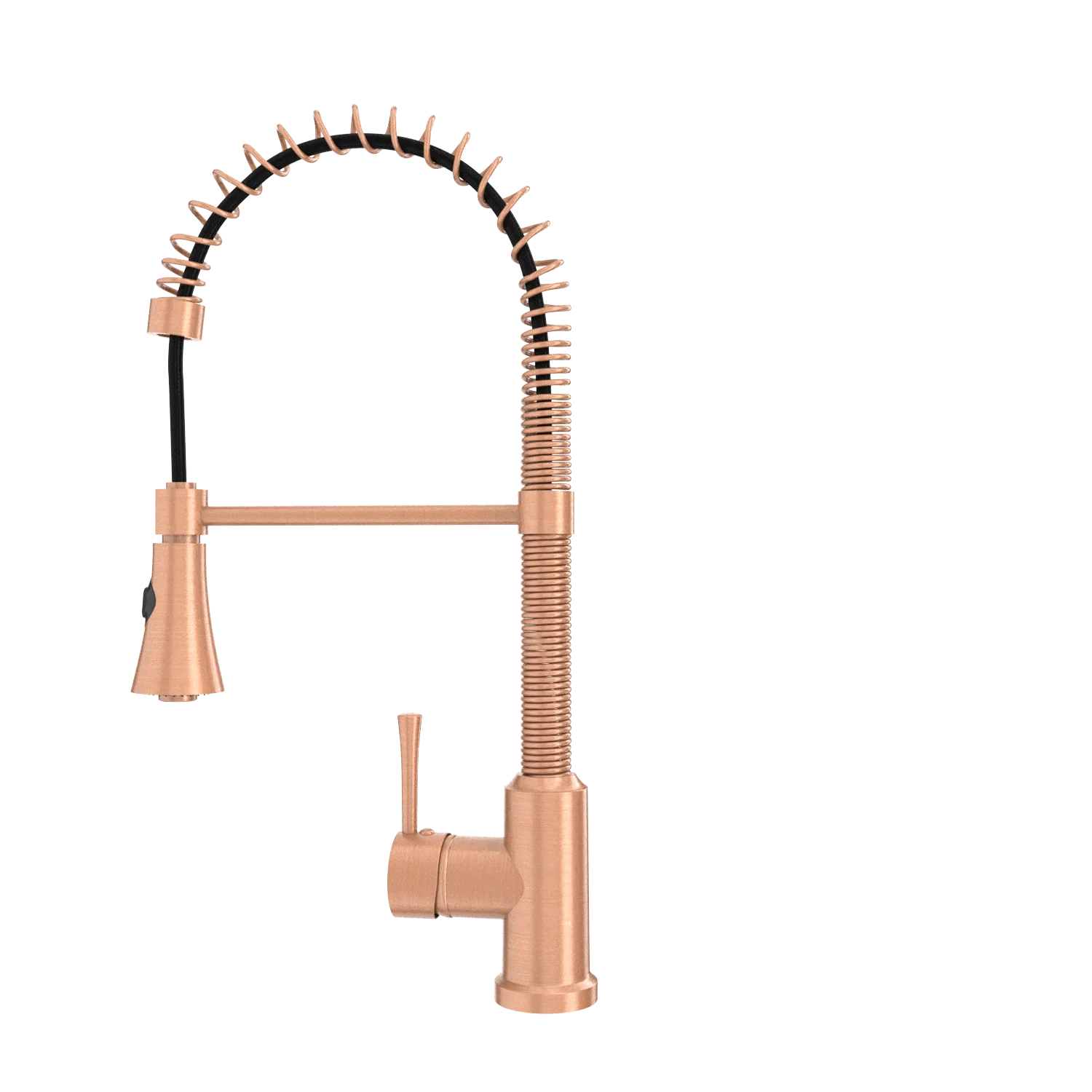 Copper Pre-Rinse Spring Kitchen Faucet, Single Level Solid Brass Kitchen Sink Faucets with Pull Down Sprayer - AK96565C - Image 48