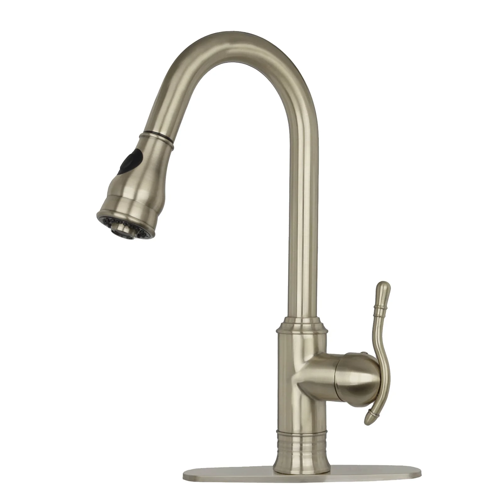 Copper Pull Out Kitchen Faucet, Single Level Solid Brass Kitchen Sink Faucets with Pull Down Sprayer - AK96415-D-C - Image 10