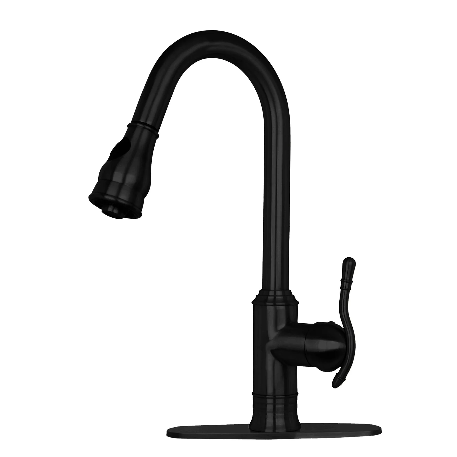Copper Pull Out Kitchen Faucet, Single Level Solid Brass Kitchen Sink Faucets with Pull Down Sprayer - AK96415-D-C - Image 8
