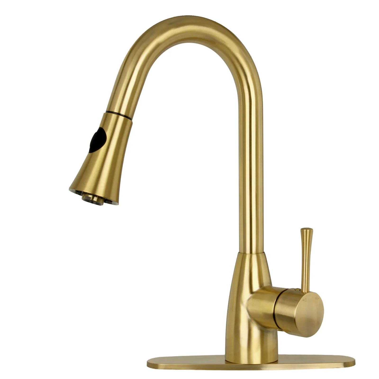 Copper Pull Out Kitchen Faucet, Single Level Solid Brass Kitchen Sink Faucets with Pull Down Sprayer - AK96455C - Image 8