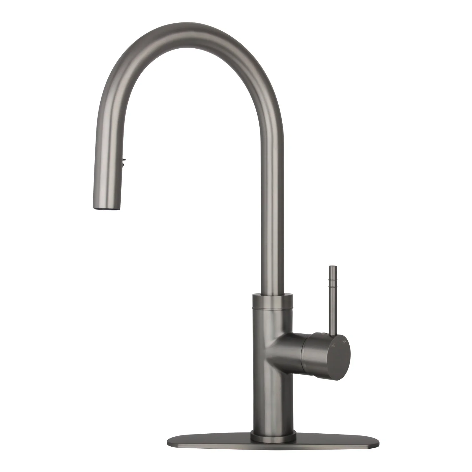 Copper Pull Out Kitchen Faucet with Deck Plate, Single Level Solid Brass Kitchen Sink Faucets with Pull Down Sprayer-AK96416C - Image 10