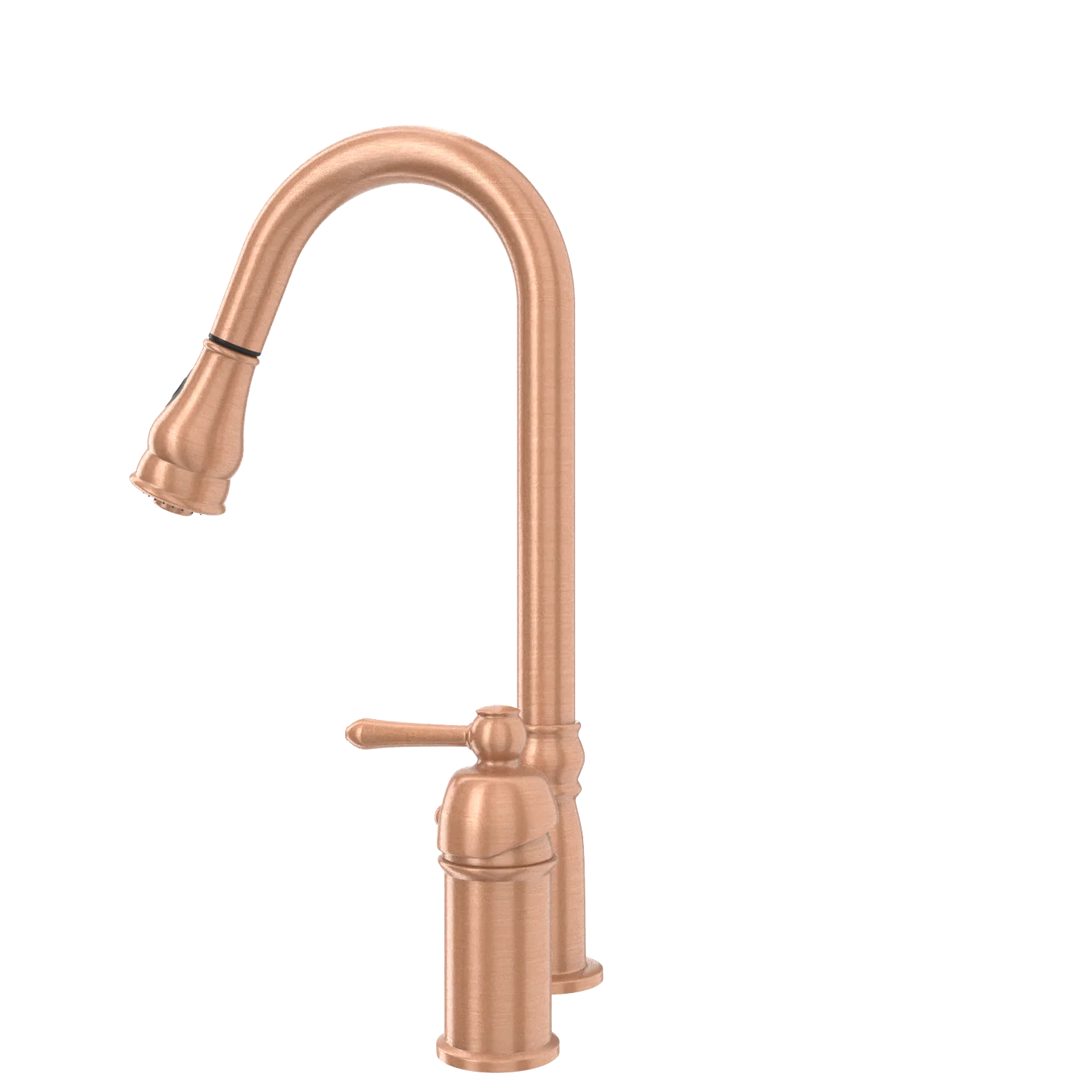 Copper Pull Out Kitchen Faucet with in-Deck Handle, Single Level Solid Brass Kitchen Sink Faucets with Pull Down Sprayer-AK97918 - Image 38