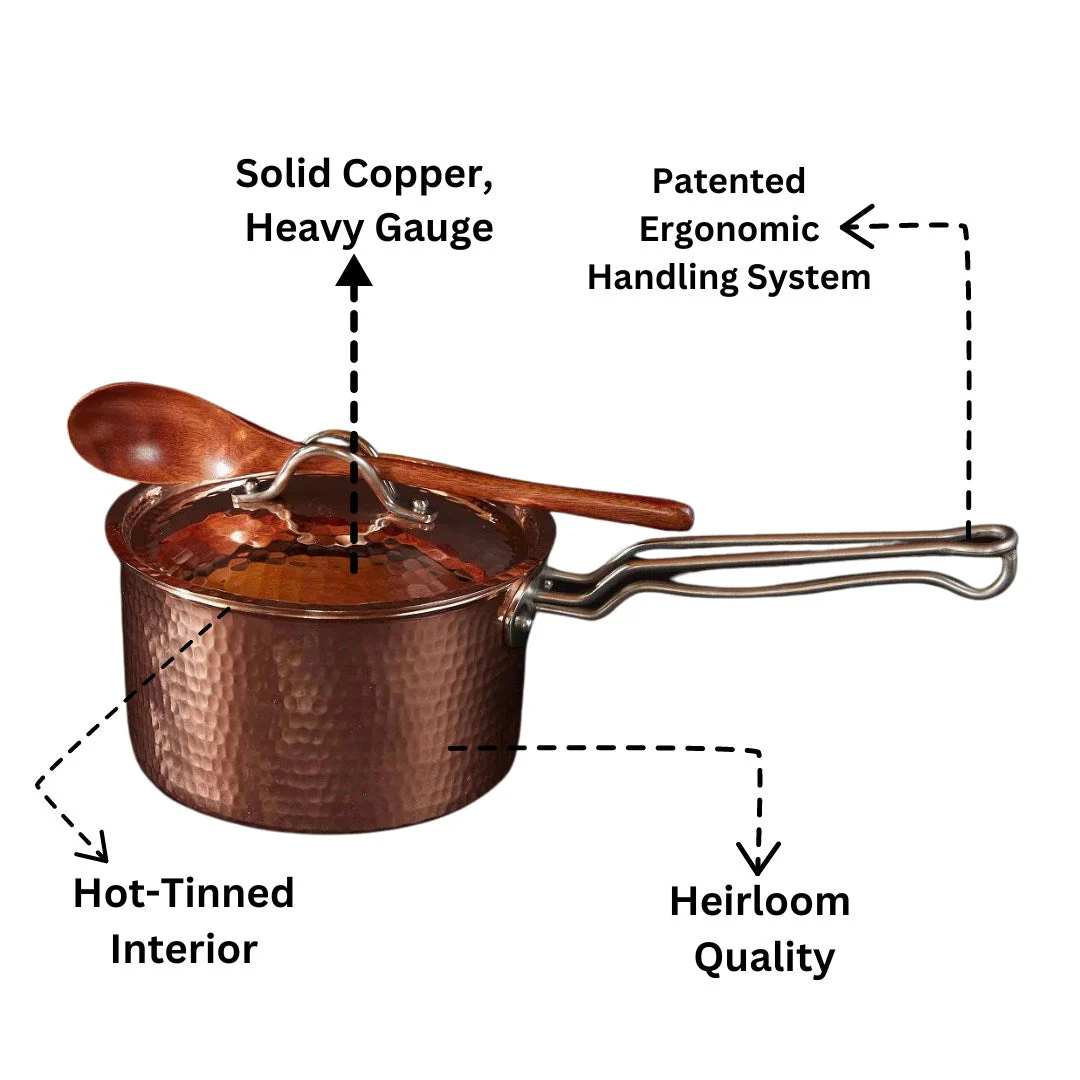 Copper Saucepan 1.5 quart and 2.5 quart - Image 5