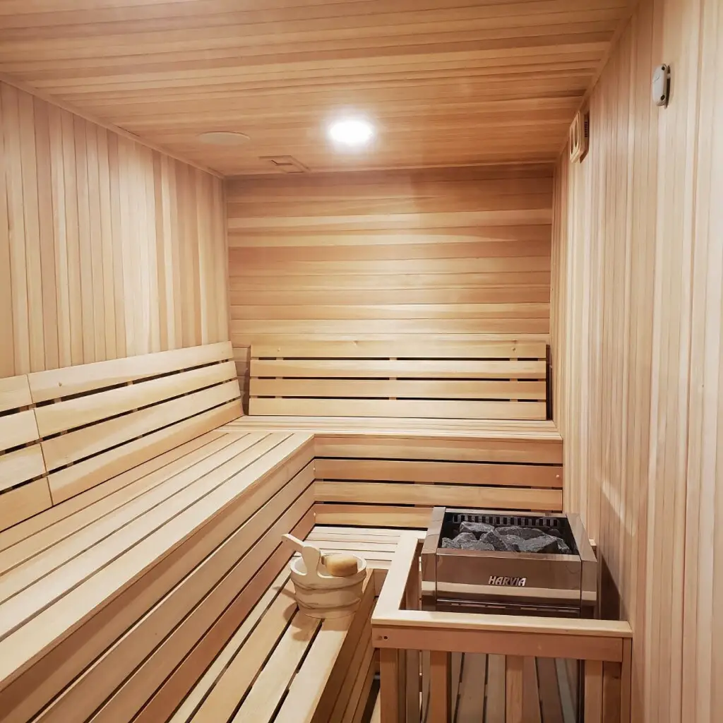 Custom Indoor Sauna Room - 7' x 8' x 8' - Finnish Sauna Builders - Image 6