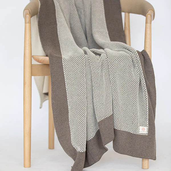 Eka Stipple Organic Cotton Throw Blanket - Image 7