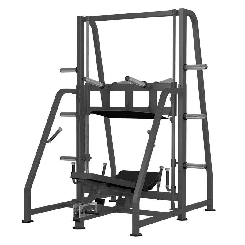 Excel Vertical Leg Press - Muscle D Fitness - Plate Load Leg Press - Adjustabe Back Pad - Weight Storage Pegs - Safety stops - Image 2