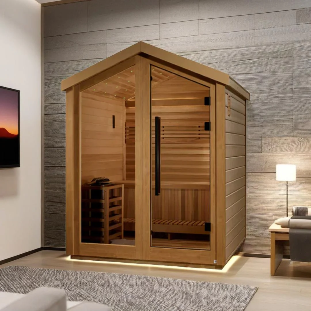 Golden Designs Savonlinna GDI-8503-01 3 Person Outdoor Traditional Cedar Sauna - Image 7