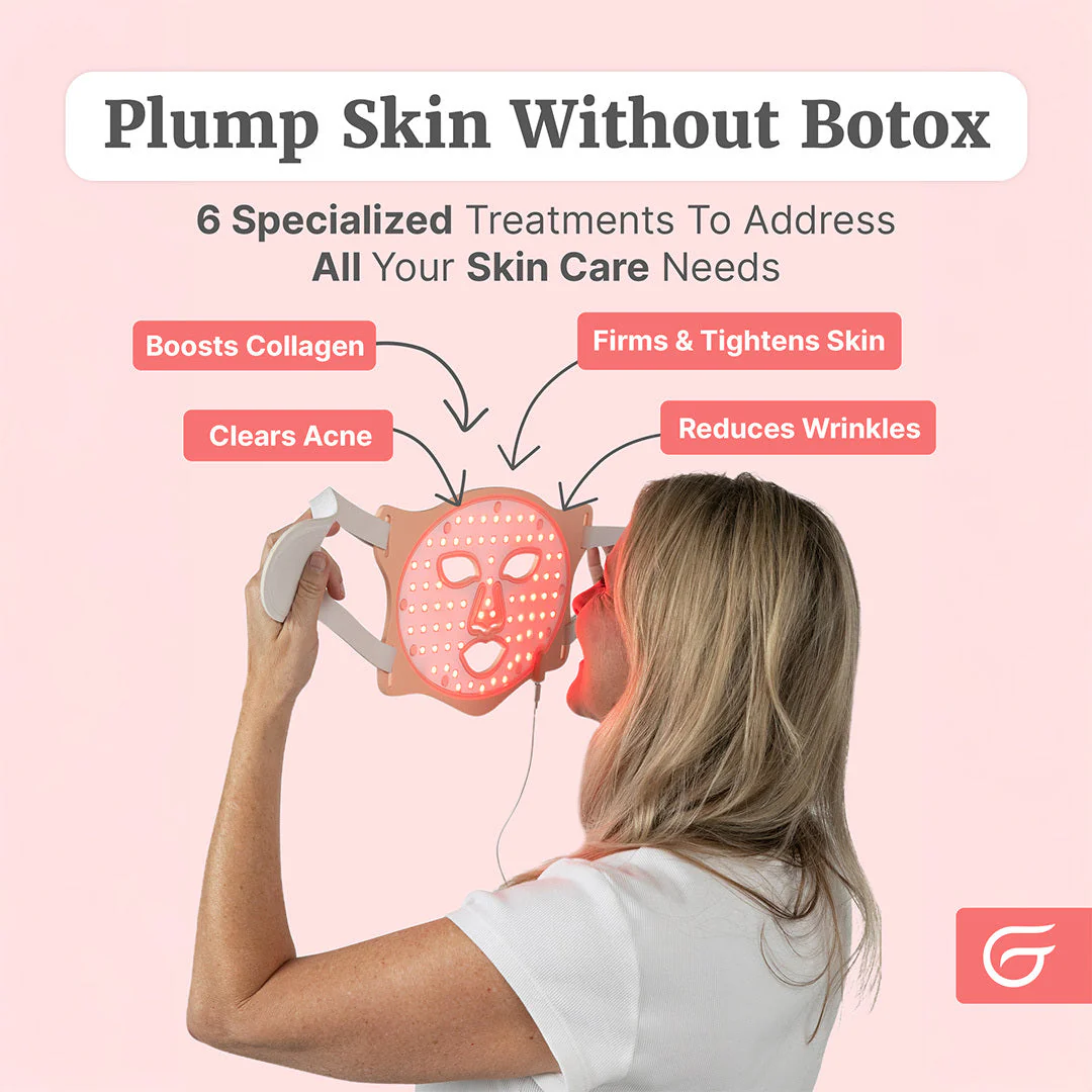 Hollywood GlowUp™ LED Light Therapy Face Mask (Starter Bundle) - Image 4