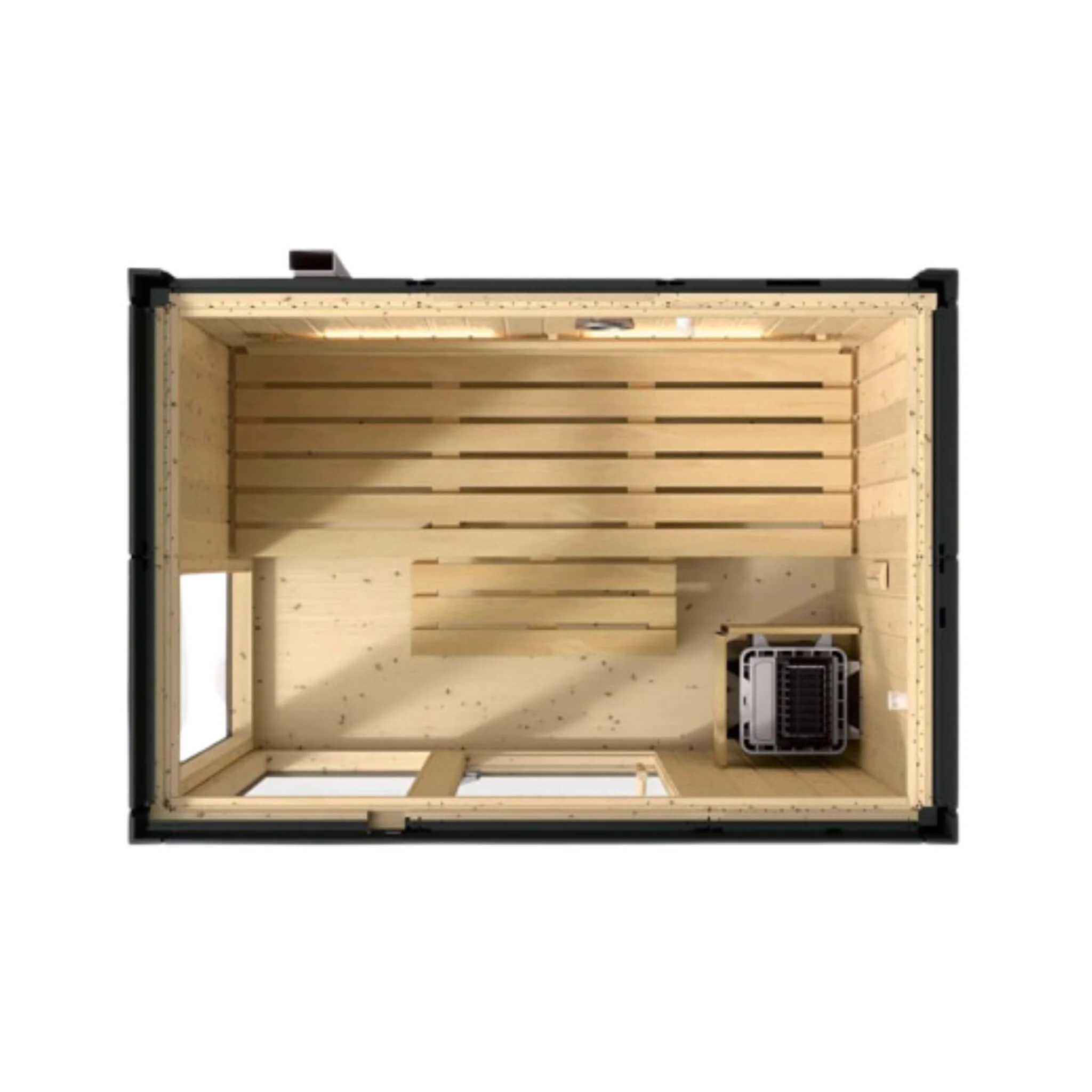 Kohler C1 Indoor Graphite Gray Freestanding Alcove Design Sauna Kit - Image 7