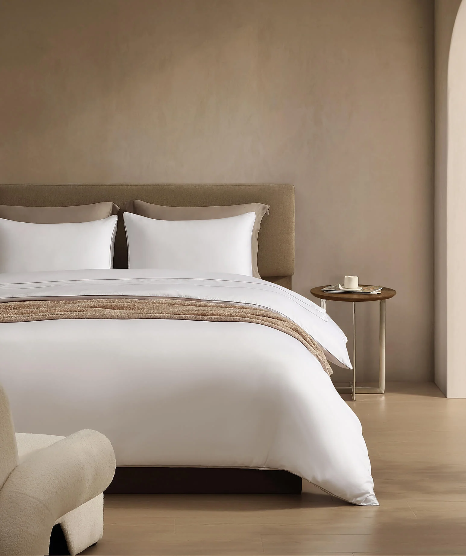 Luxe Bamboo Duvet Cover with Piping - Image 5