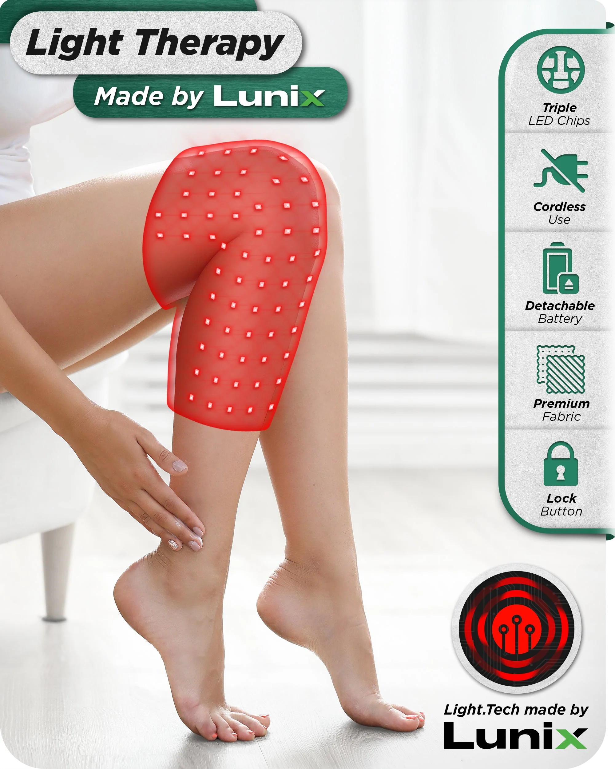 LX19 Red Light Therapy for Knee, Elbows and Shoulders - Image 6