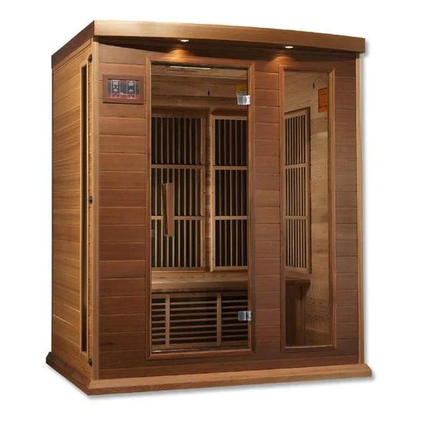 Maxxus 3-Person Near Zero EMF FAR Infrared Sauna – Canadian Hemlock - Image 2