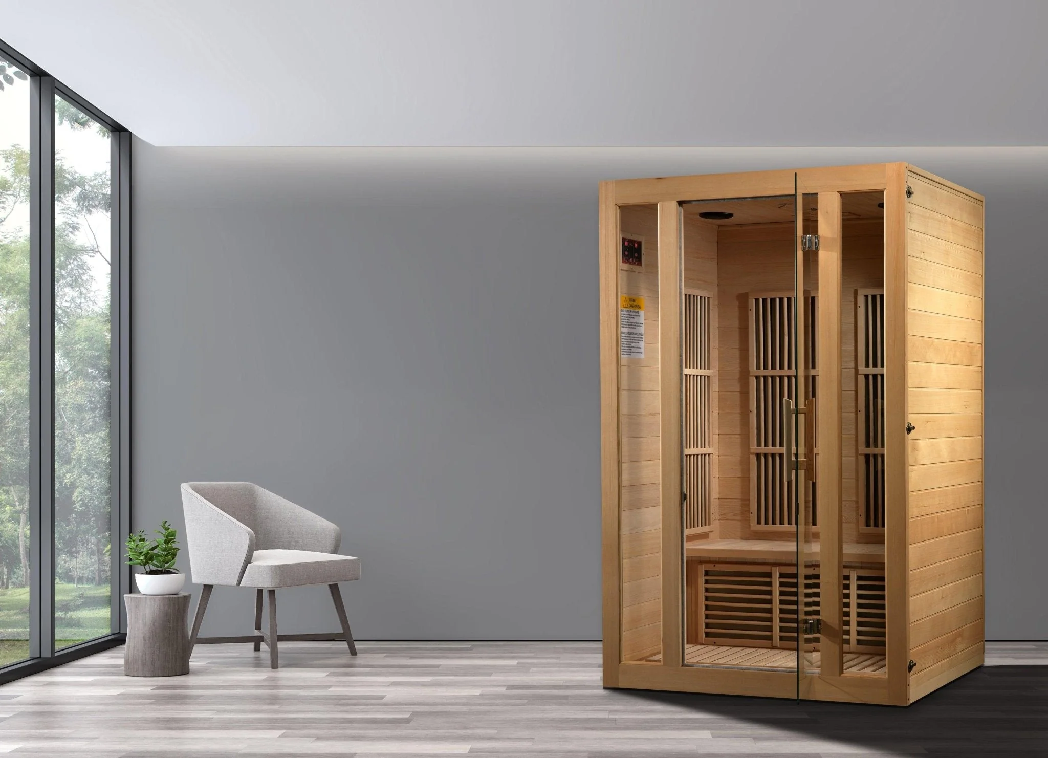 Maxxus Seattle 2-Person Infrared Sauna – Low EMF, Bluetooth Speakers, Red Light Therapy - Image 11
