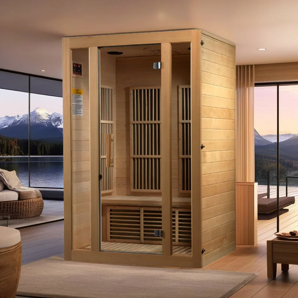 Maxxus Seattle 2-Person Infrared Sauna – Low EMF, Bluetooth Speakers, Red Light Therapy - Image 4