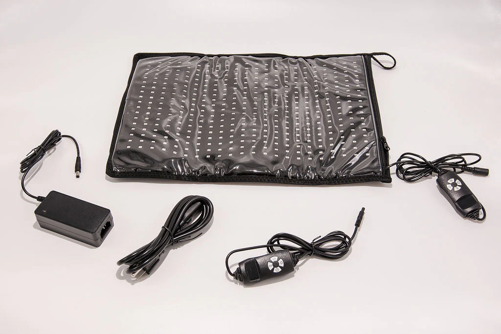 Medium Red Light Pad for Pain Relief & Recovery | 16" x 11" | 1188 LEDs + 12V Car Adapter - Image 2