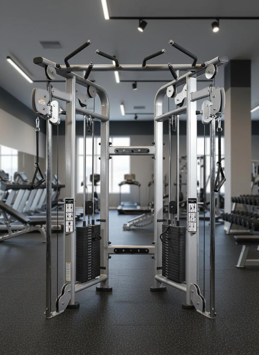 Muscle D Fitness Dual Adjustable Pulley – Two Stack Cable Machine - Image 8