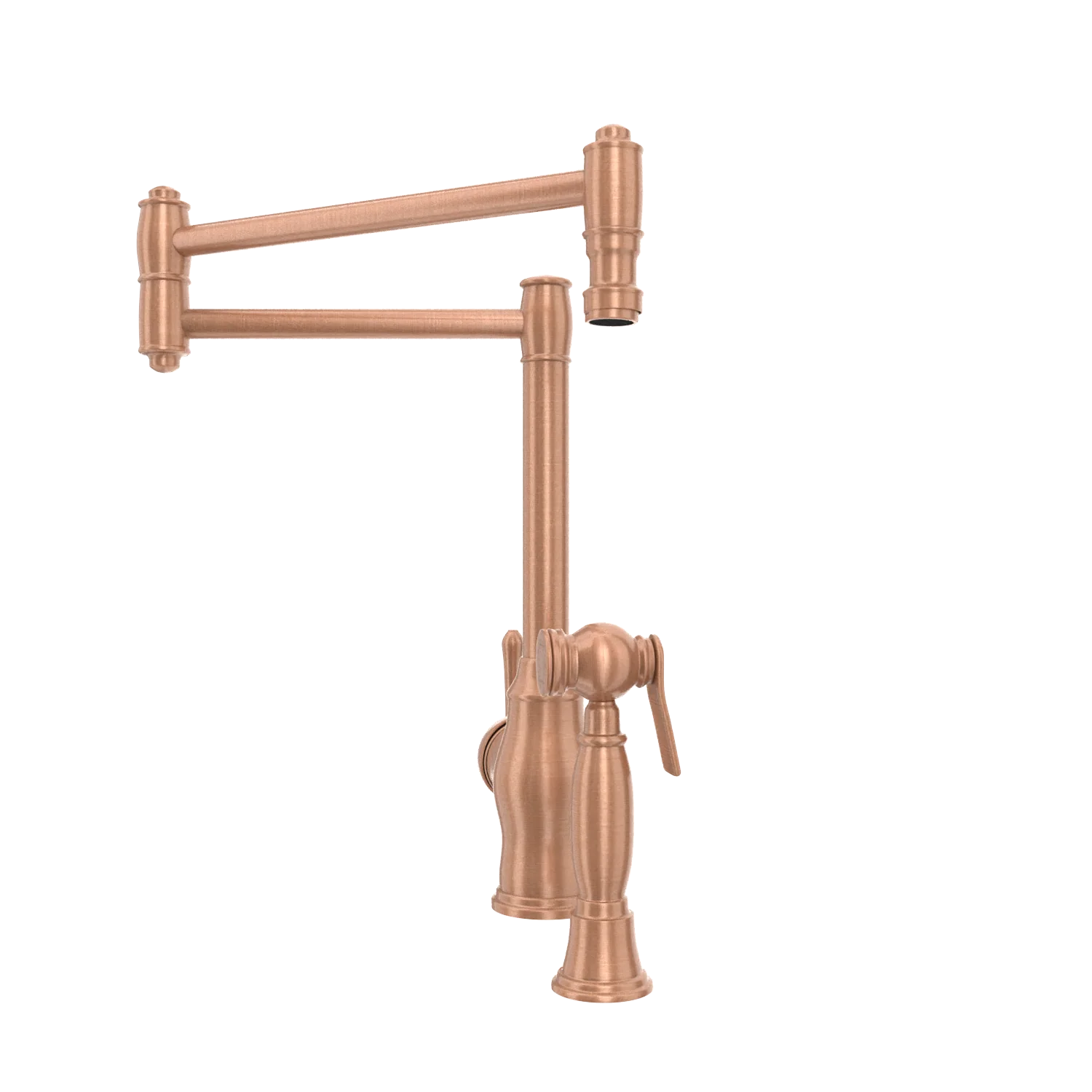 One-Handle Copper Pot Filler Kitchen Faucet with Side Sprayer - AK96918P1 - Image 40