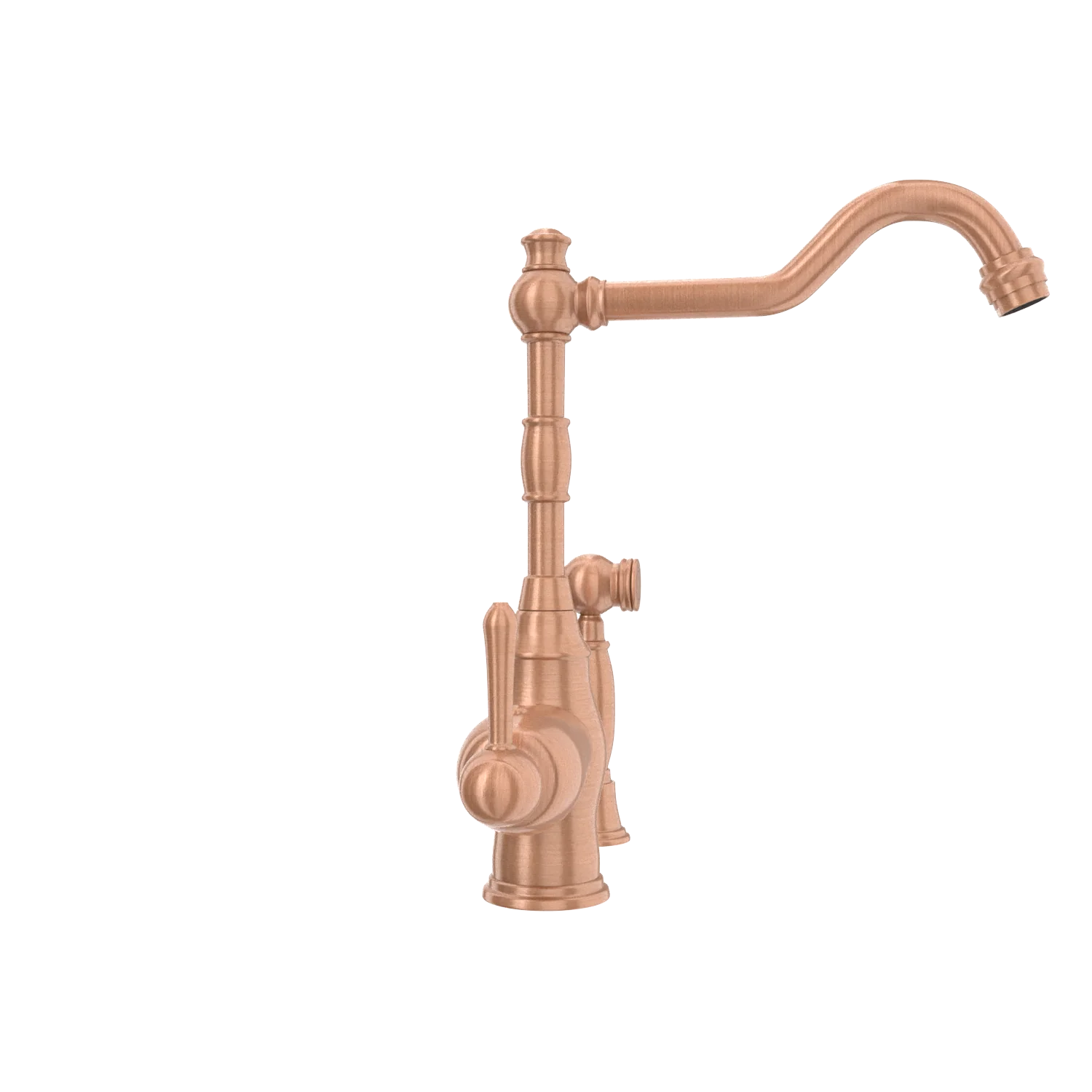 One-Handle Copper Widespread Kitchen Faucet with Side Sprayer - AK96918C - Image 21