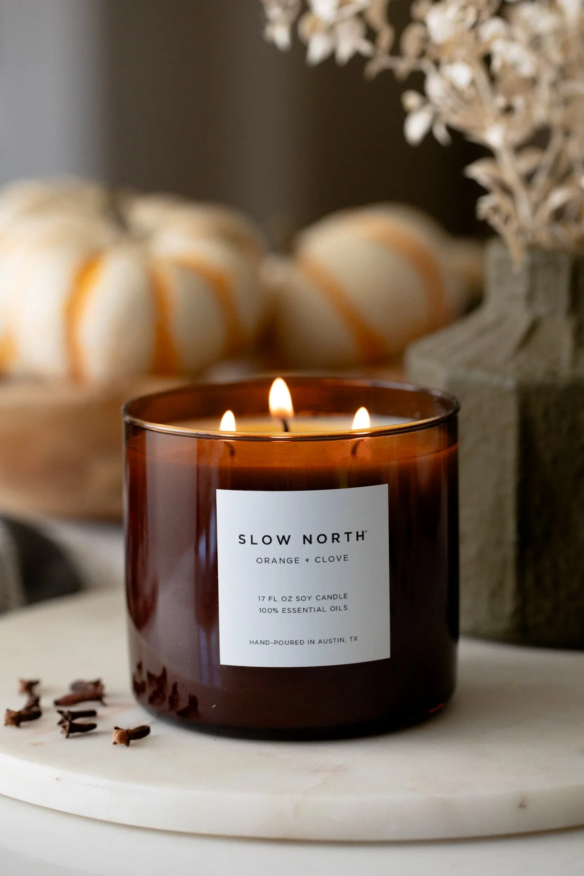 Orange + Clove - Signature 3-Wick Candle - Image 6