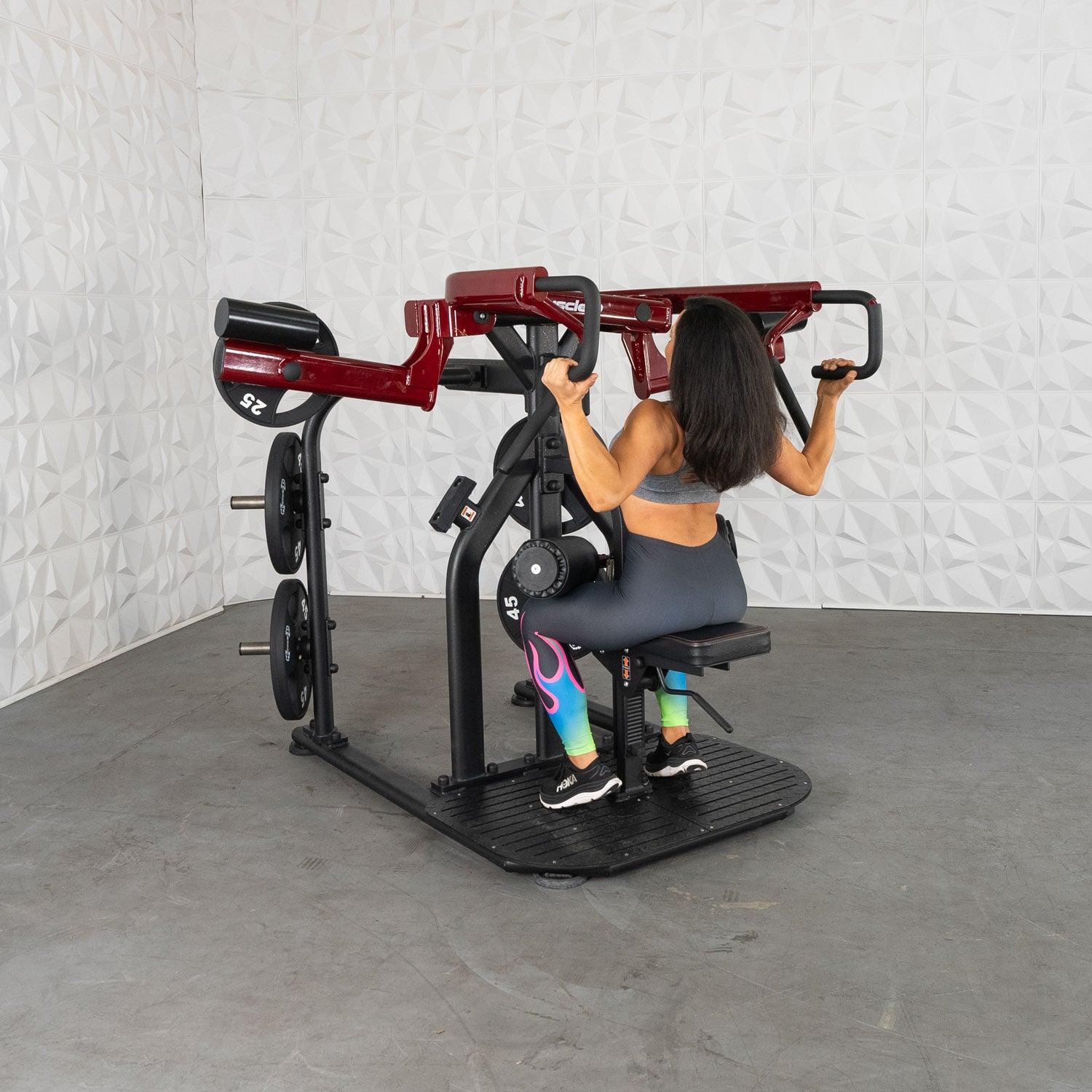 Pro Strength Rotary Lat Pull-Down - Muscle D Fitness - Premium - Adjustable - Plate Loaded - Lat Training - Image 17