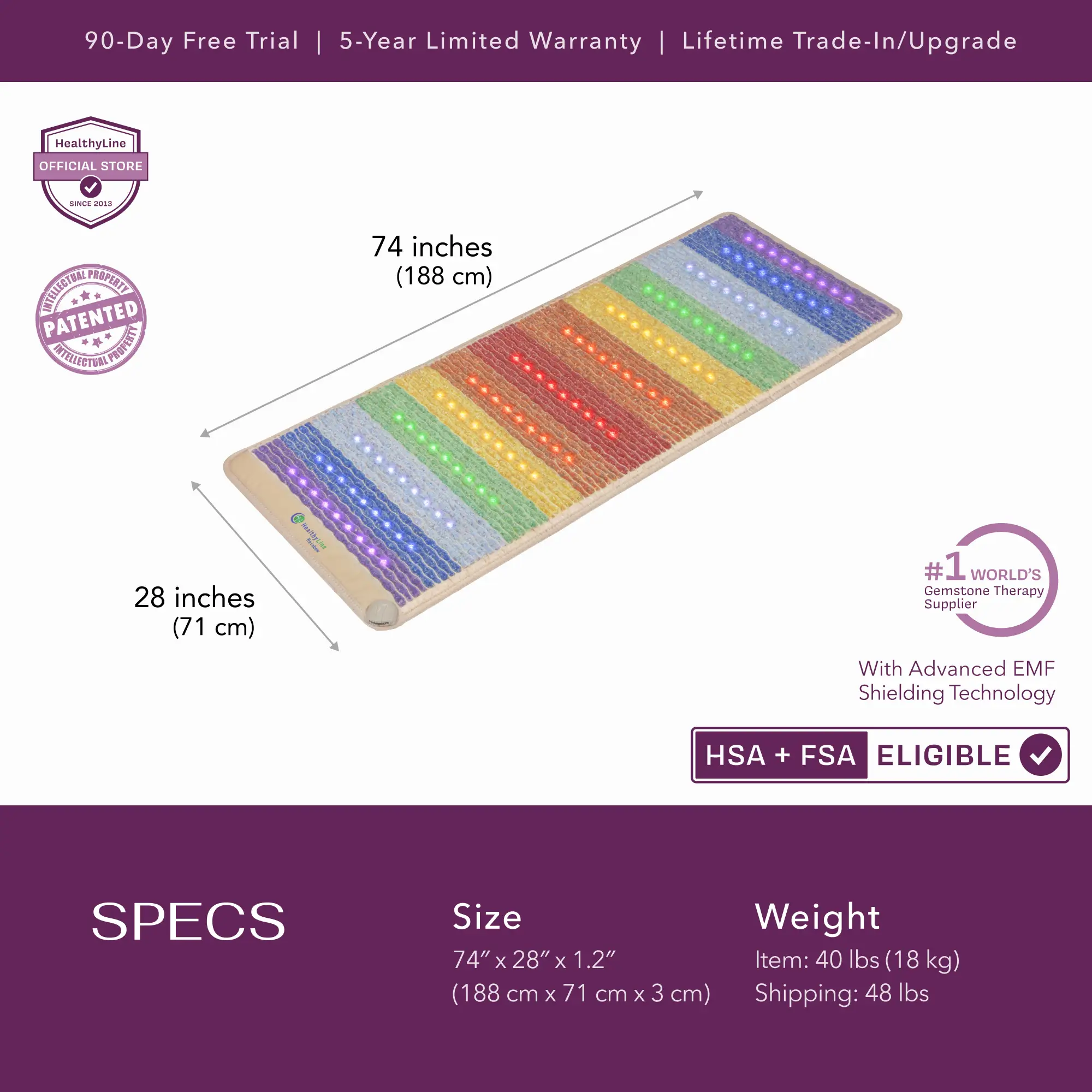 Rainbow Chakra 360 Wrap Set - Image 15