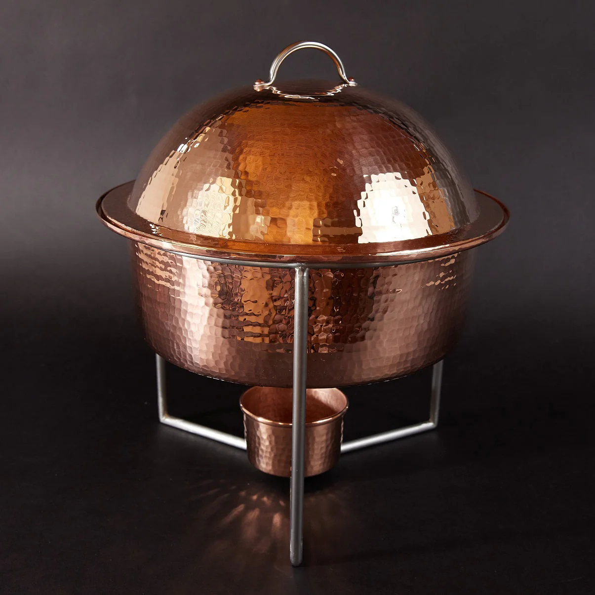 Round Copper Chafing Dish - Image 7