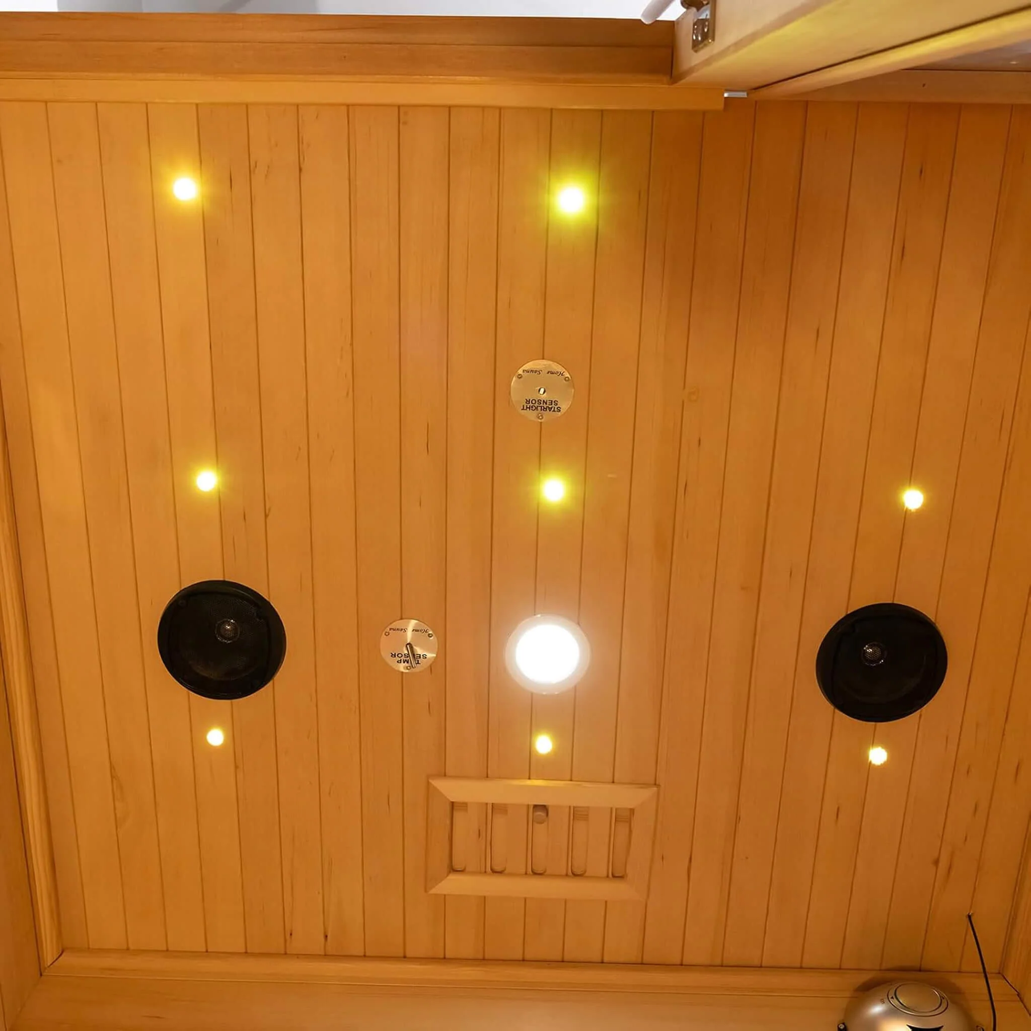 Rövia Luma 2-Person Indoor Hybrid Sauna Room With Infrared And 3.5KW Steam Heaters (SAK83750) - Image 14