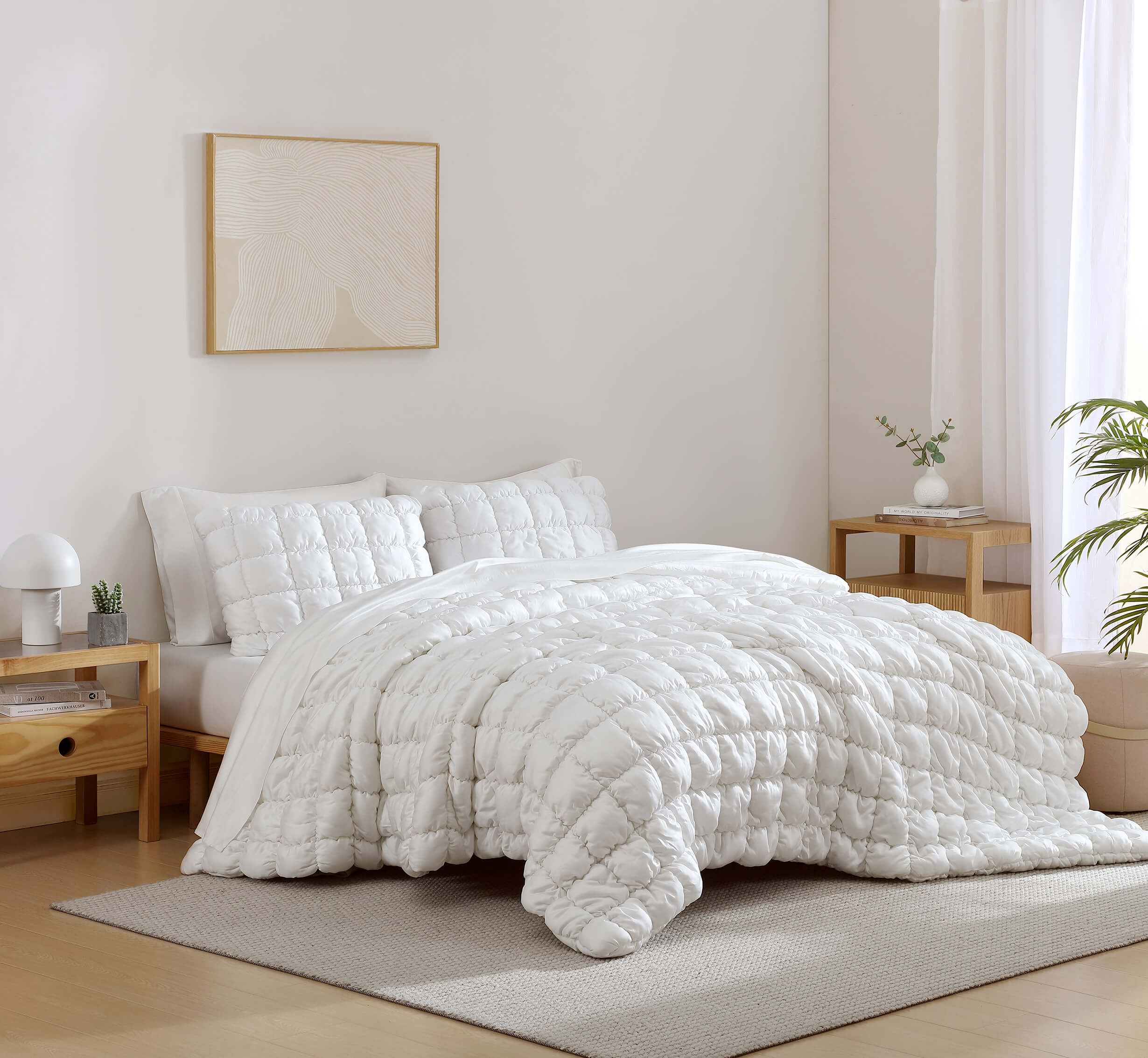 Silky Lyocell Puff Comforter - Image 9