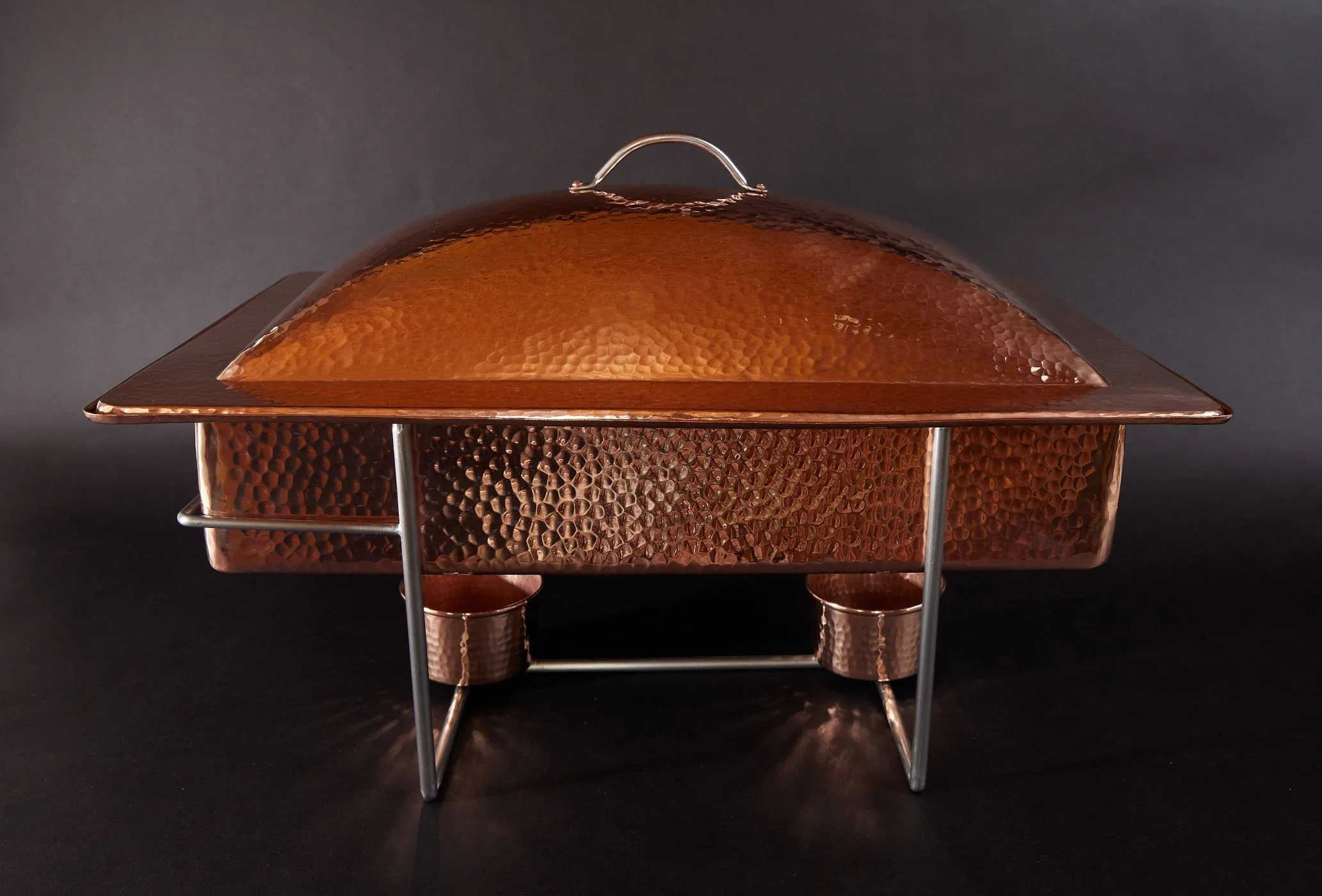 Syracuse Rectangular Copper Chafer, 8 qt