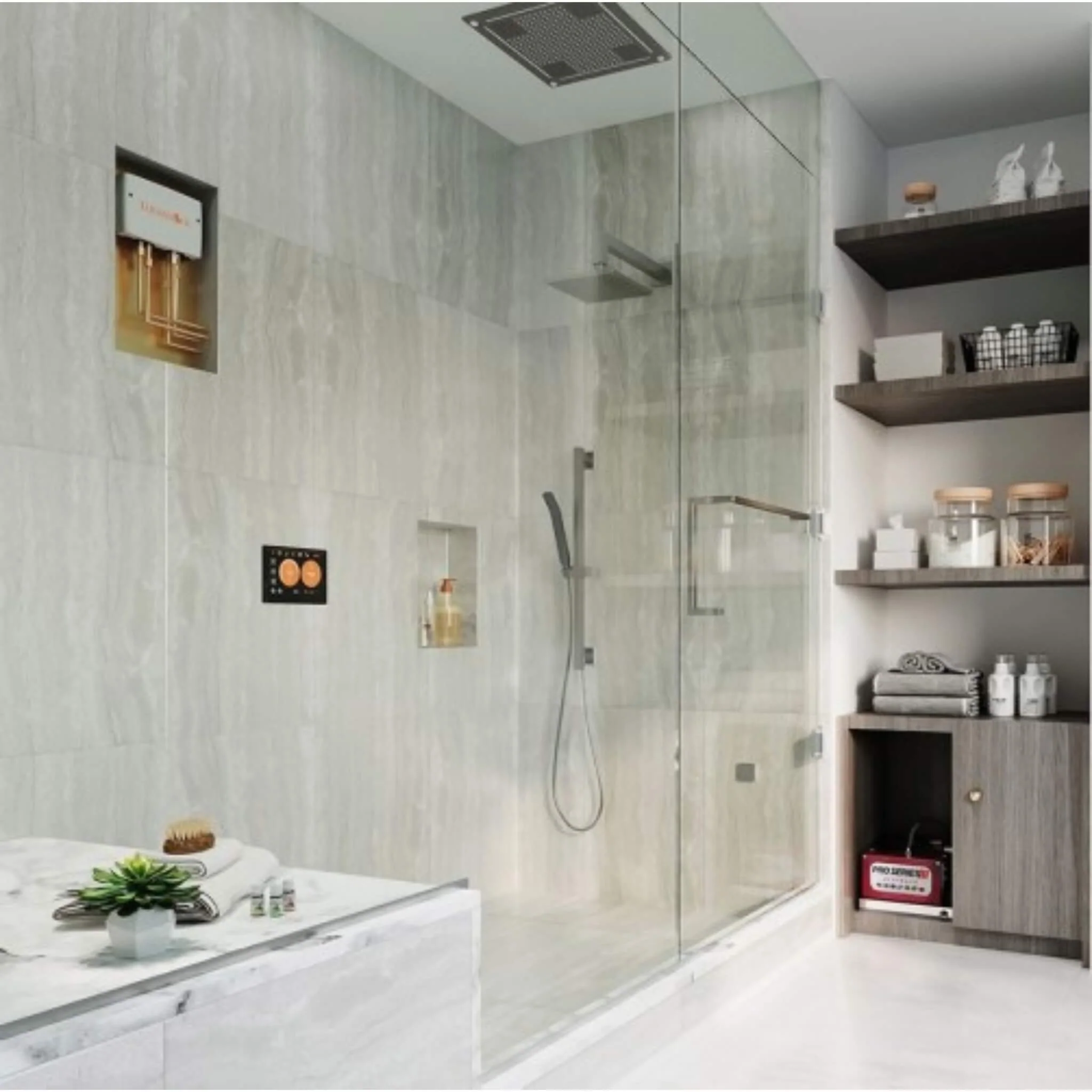 ThermaSol ThermaTouch 10-Inch Smart Shower Package With HydroVive 18-Inch And SteamVection Technology [TWPH10US] (SAK24571) - Image 7