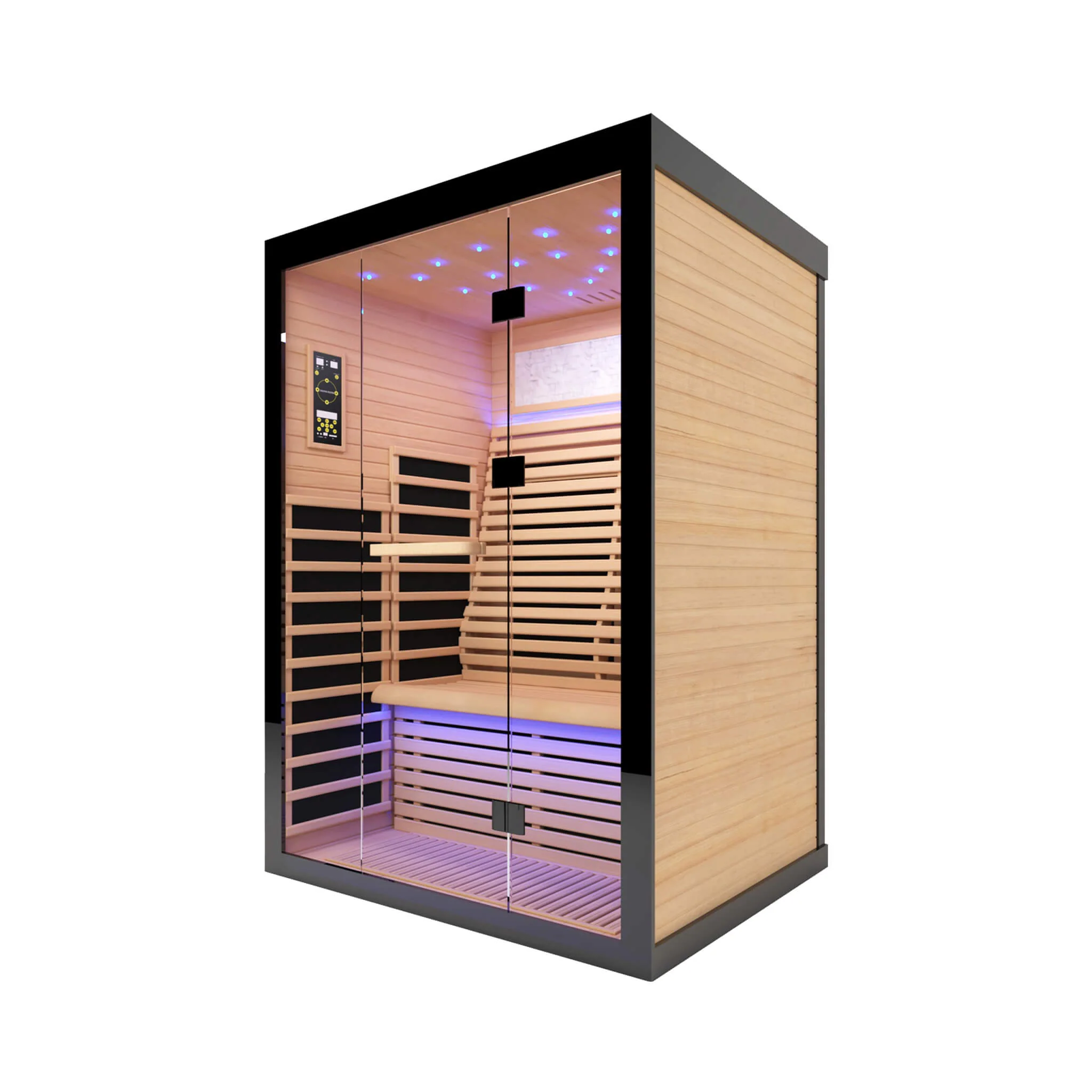Thermora Luxury 2-Person Canadian Hemlock Wood Far Infrared Home Sauna (SAK02184) - Image 4