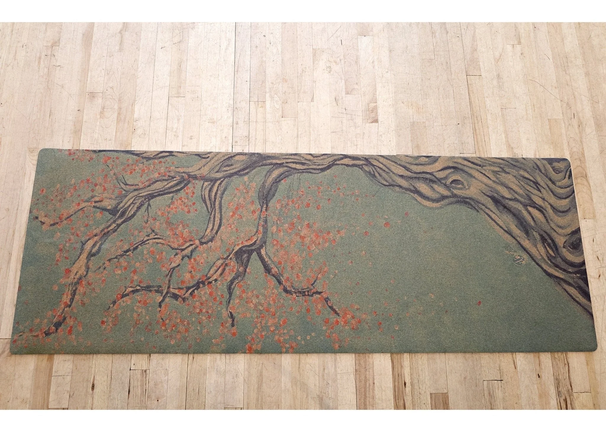 Tree Pose WANDERER Cork TRAVEL Yoga Mat - Image 3