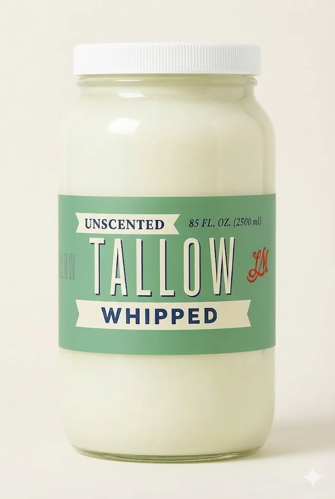 Unscented Whipped Tallow – All-Natural Moisturizer | Pure Beef Tallow Cream for Face & Body |Lady May Handmade, Preservative-Free Skincare - Image 9