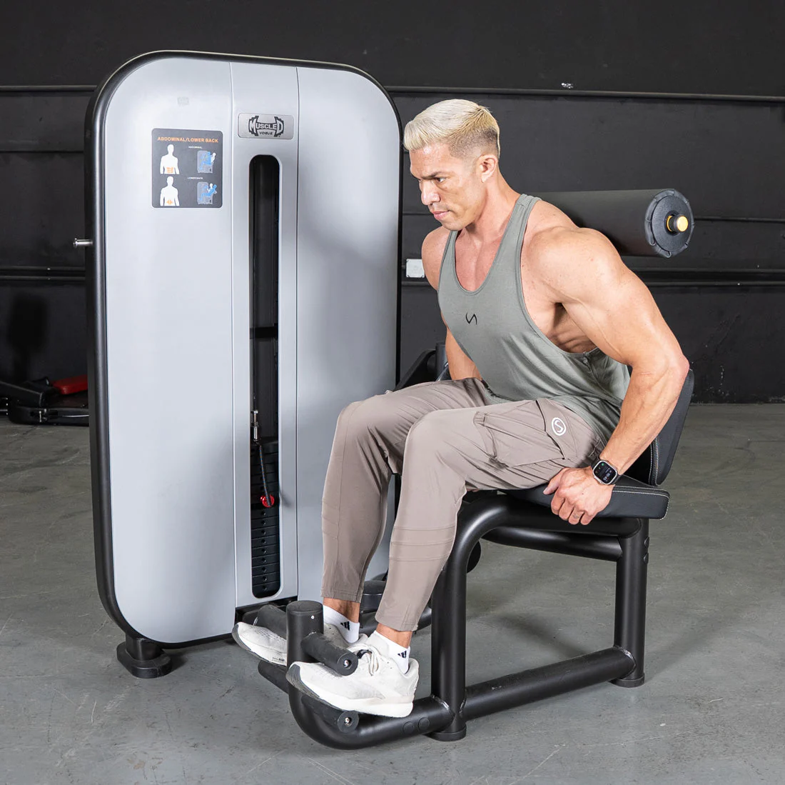 Vogue Selectorized AB/Back Combo | Muscle D Fitness Core Machine - Image 7
