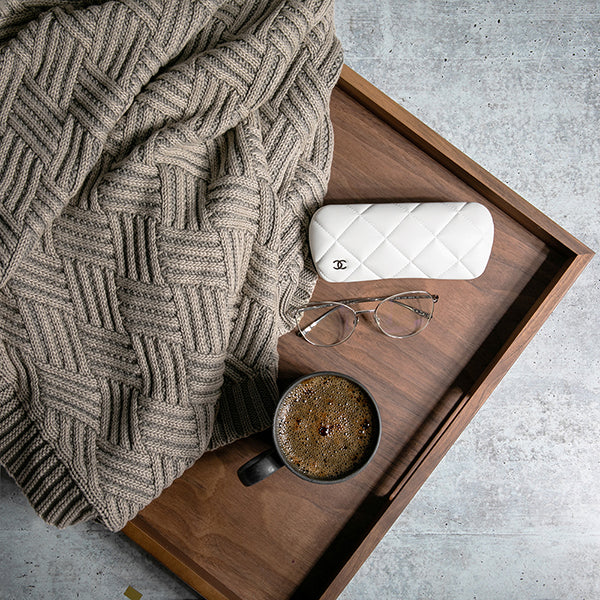 Washed Brick Cotton Knit Throw Blanket - Image 4