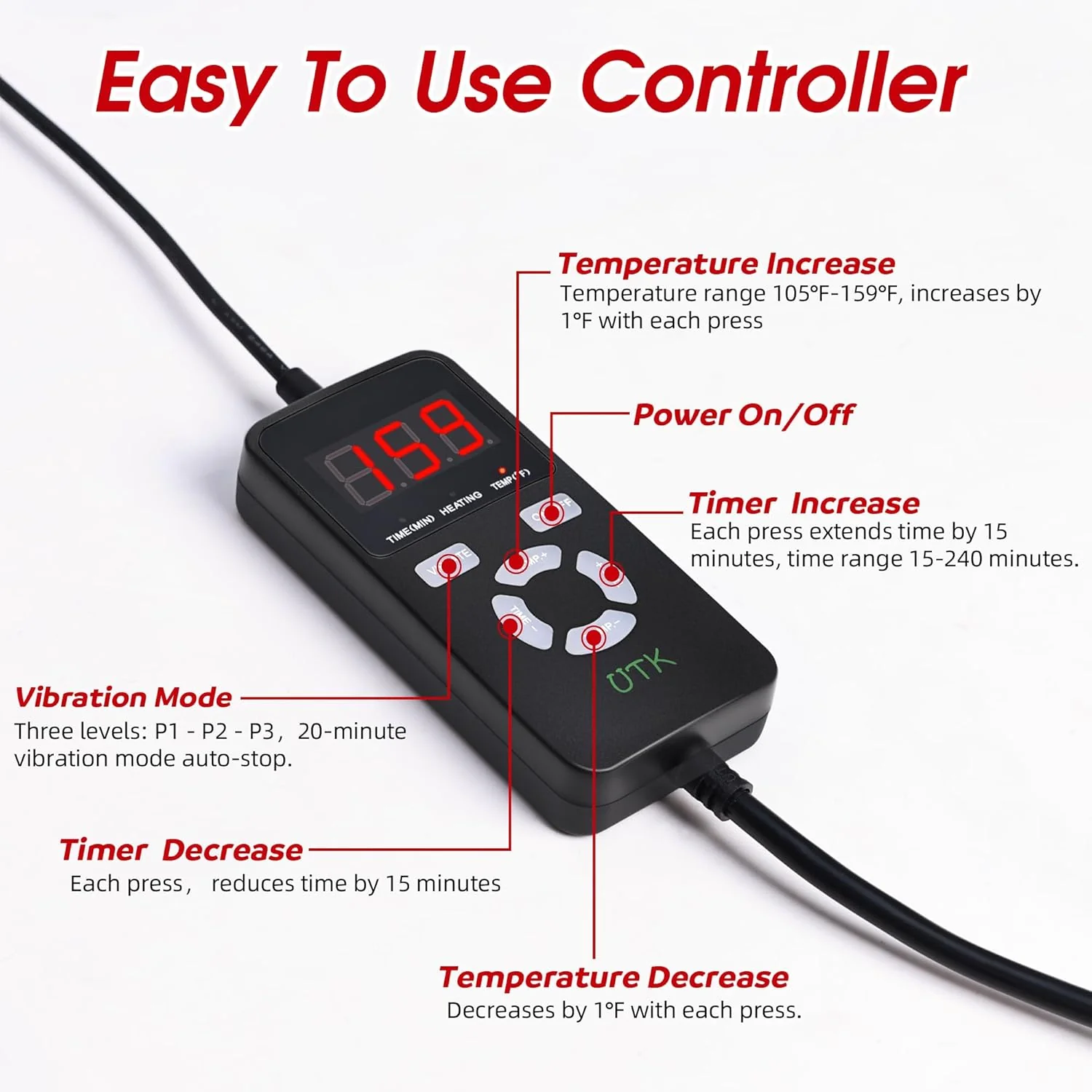 Wearable Far Infrared Heating Pad for Back Pain Relief - Image 5