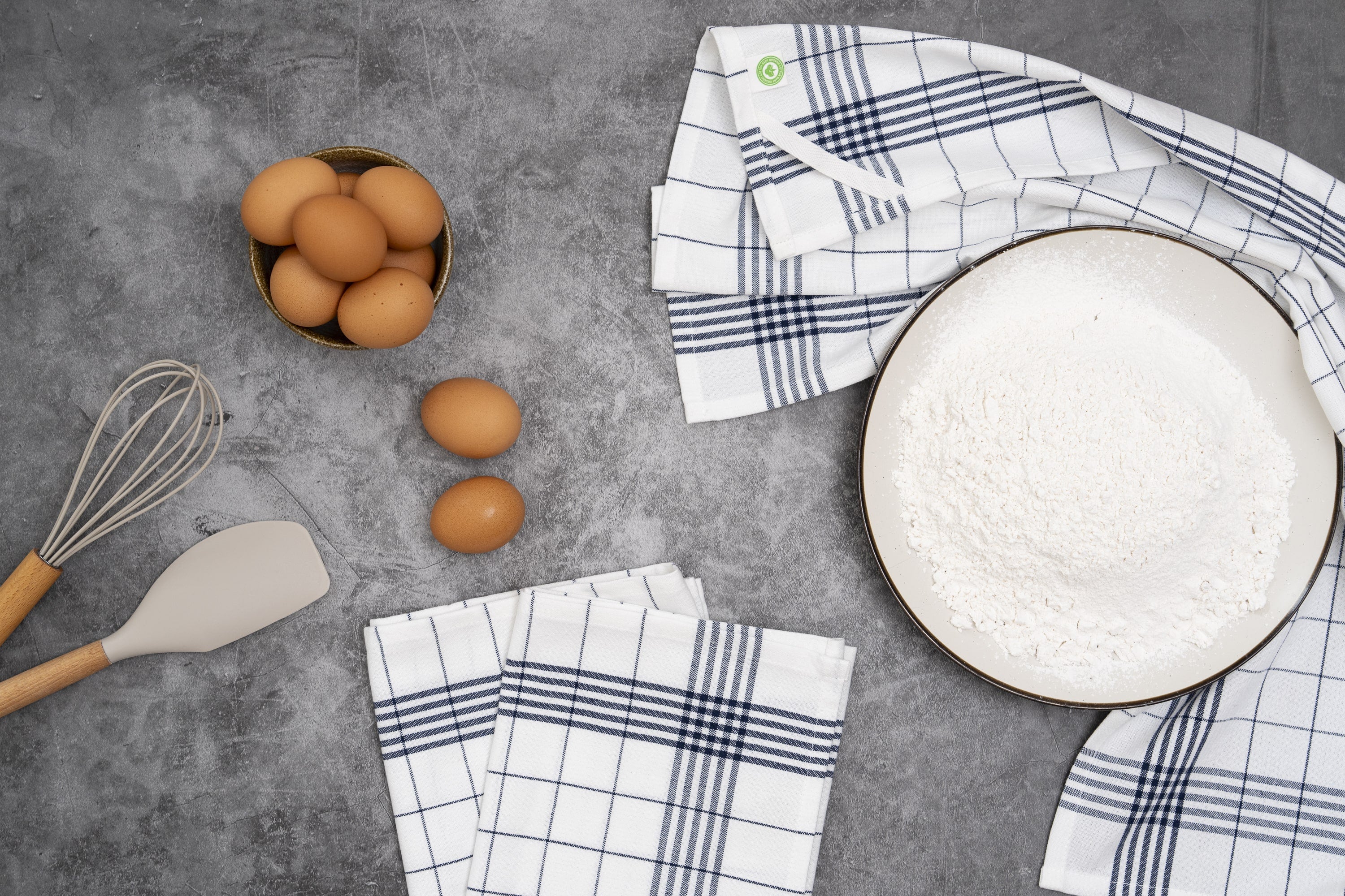Windowpane Kitchen Towels - Image 2